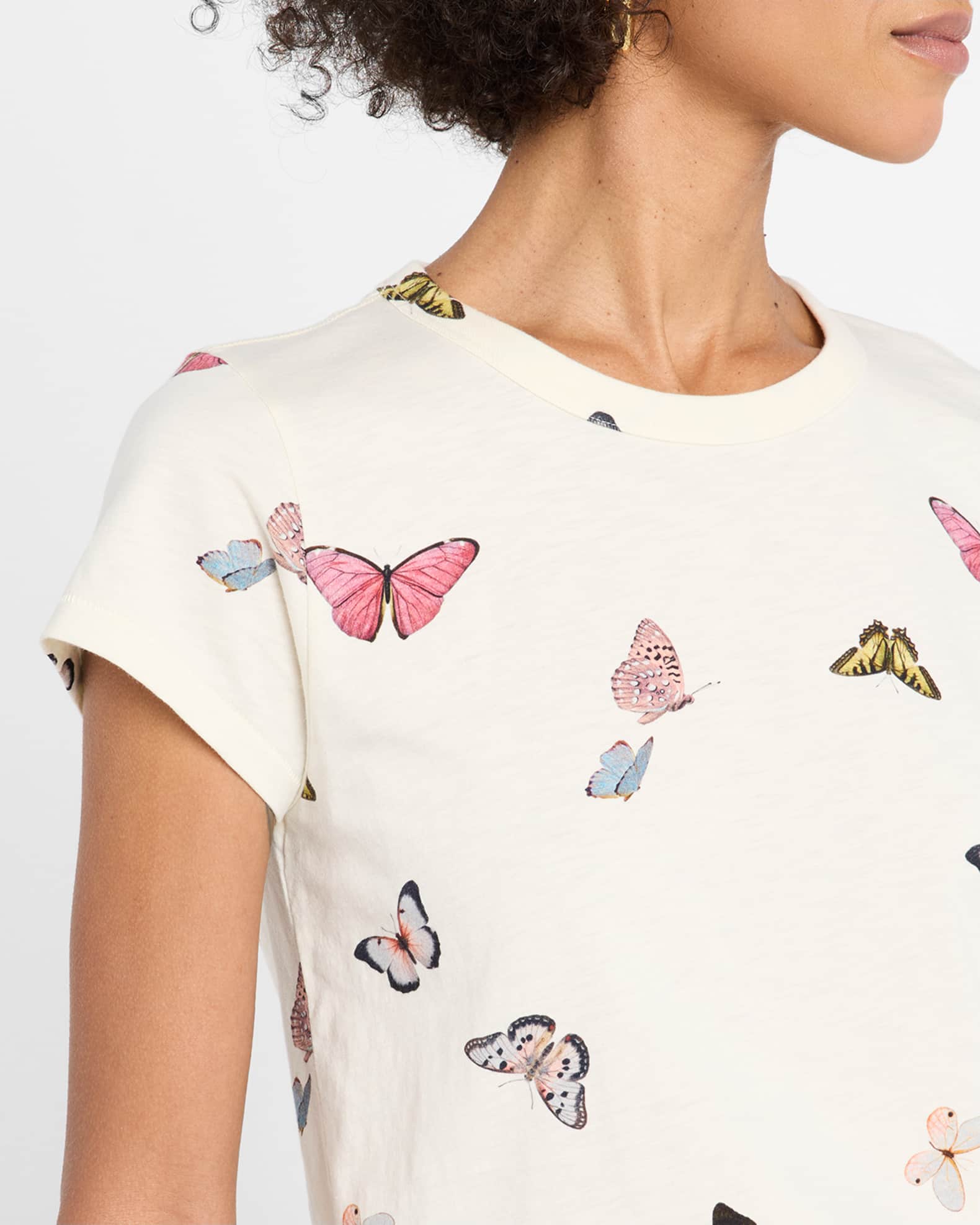 Rag & Bone Ozzy Allover Butterfly Tee | Neiman Marcus