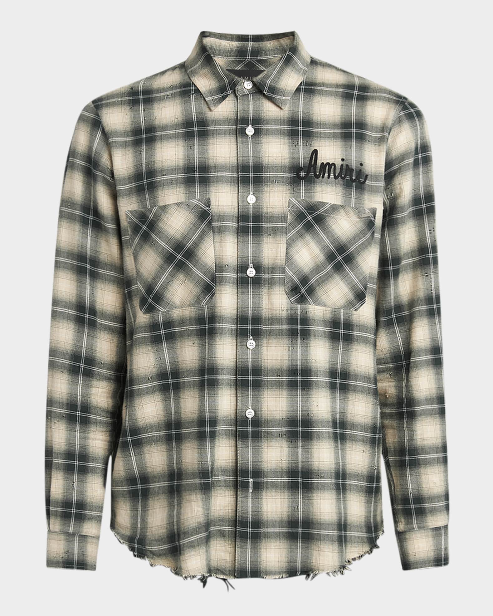 入荷中 Shirt Button-Down Flannel Shotgun Men's Amiri | Marcus Neiman シャツ