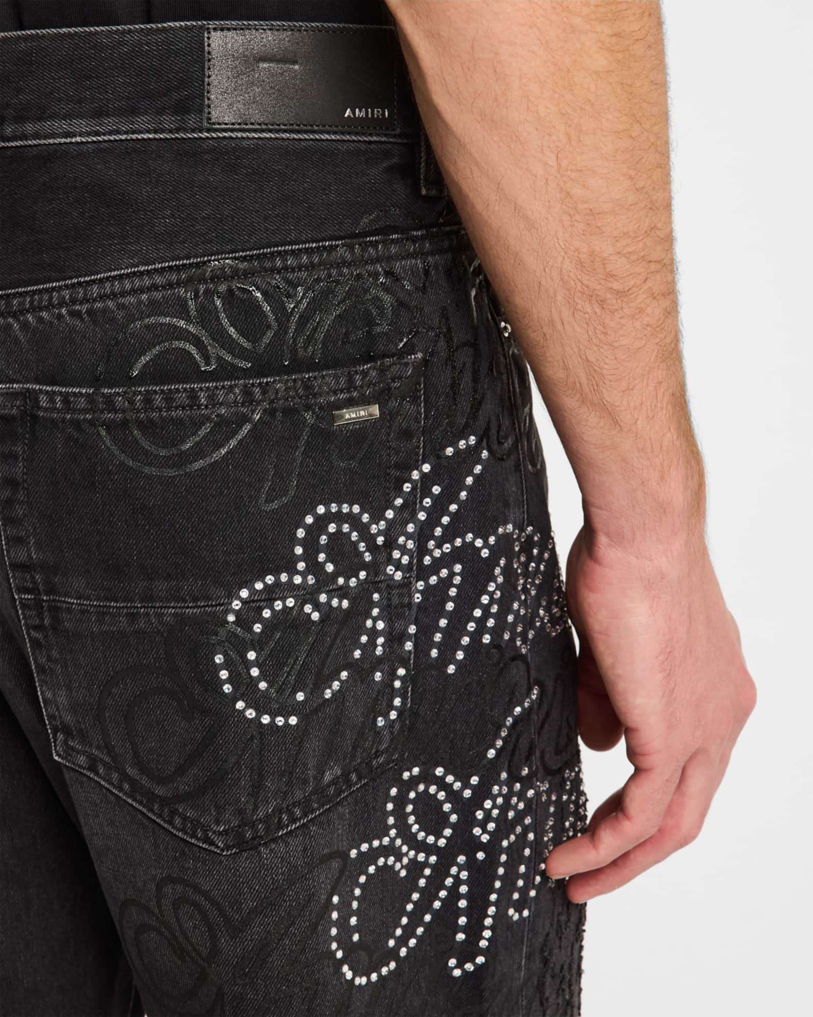 Amiri Swarovski Crystal Jean In Blue In Light Vintage - 30% Off |  Editorialist