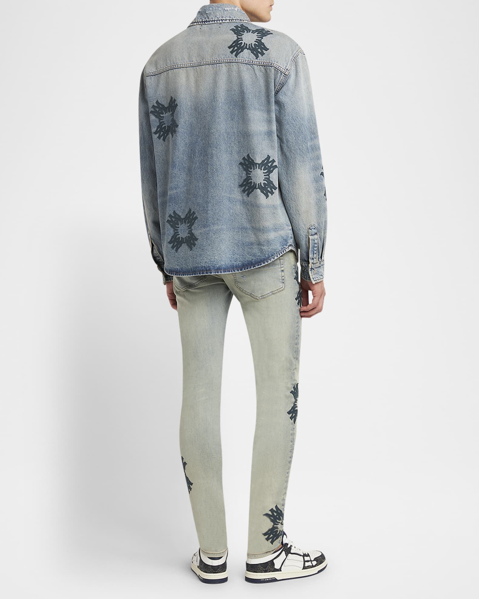 Amiri Men's MA Quad Denim Overshirt | Neiman Marcus