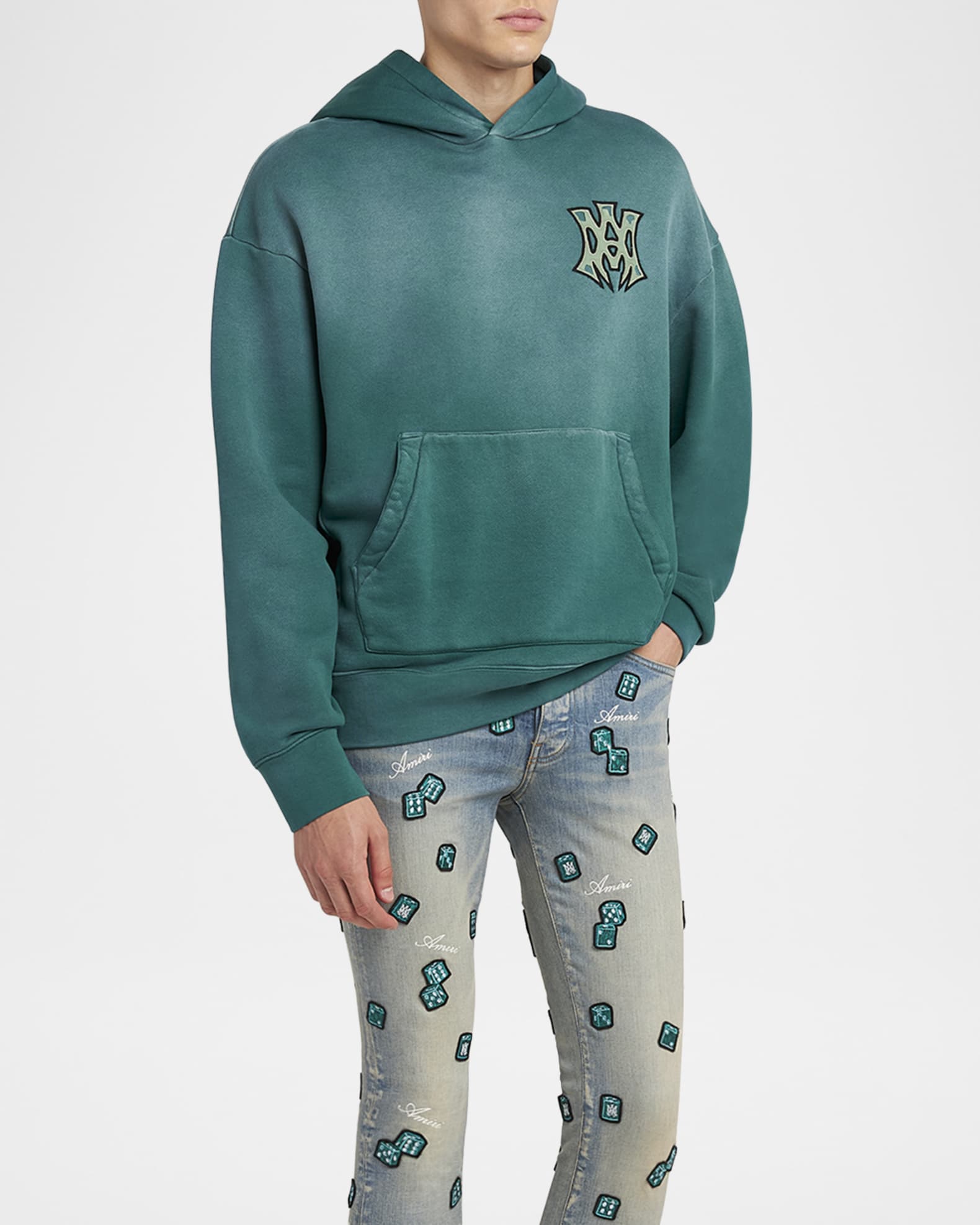 Amiri Men's MA Hollywood Oversized Hoodie | Neiman Marcus