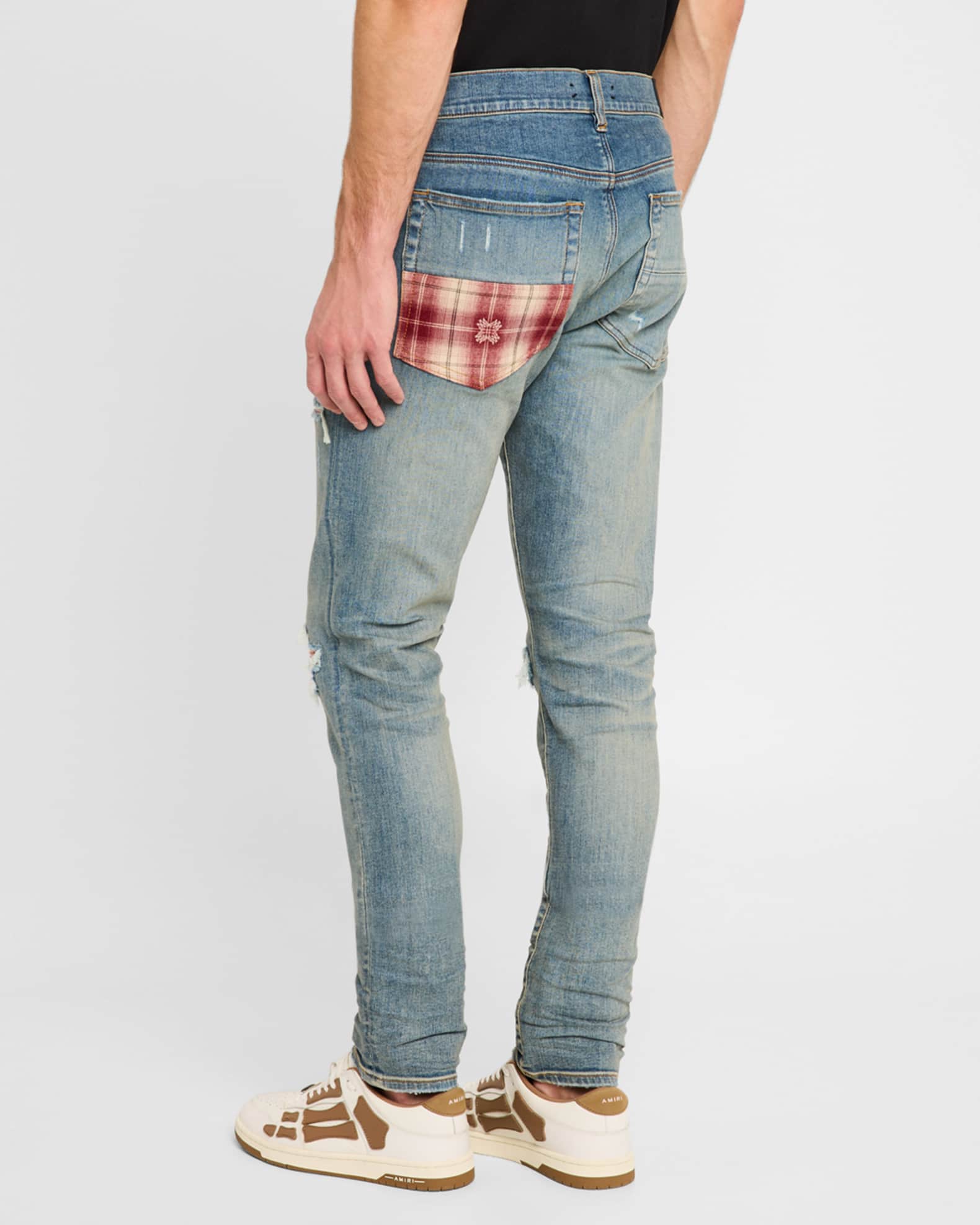 Amiri Men's MA Quad Plaid MX1 Jeans | Neiman Marcus Amiri Men's MA Quad Plaid MX1 Jeans | Neiman Marcus