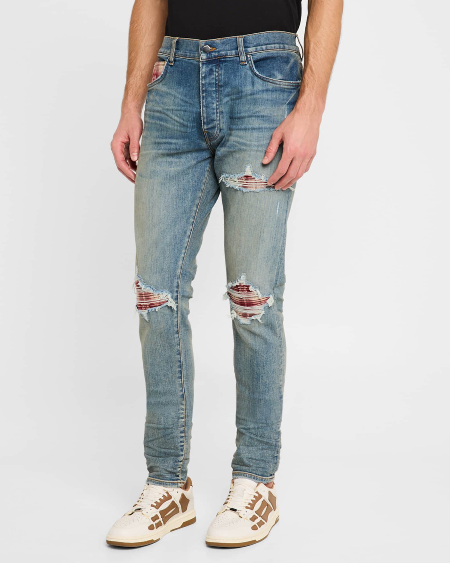 Amiri Men's MA Quad Plaid MX1 Jeans | Neiman Marcus Amiri Men's MA Quad Plaid MX1 Jeans | Neiman Marcus