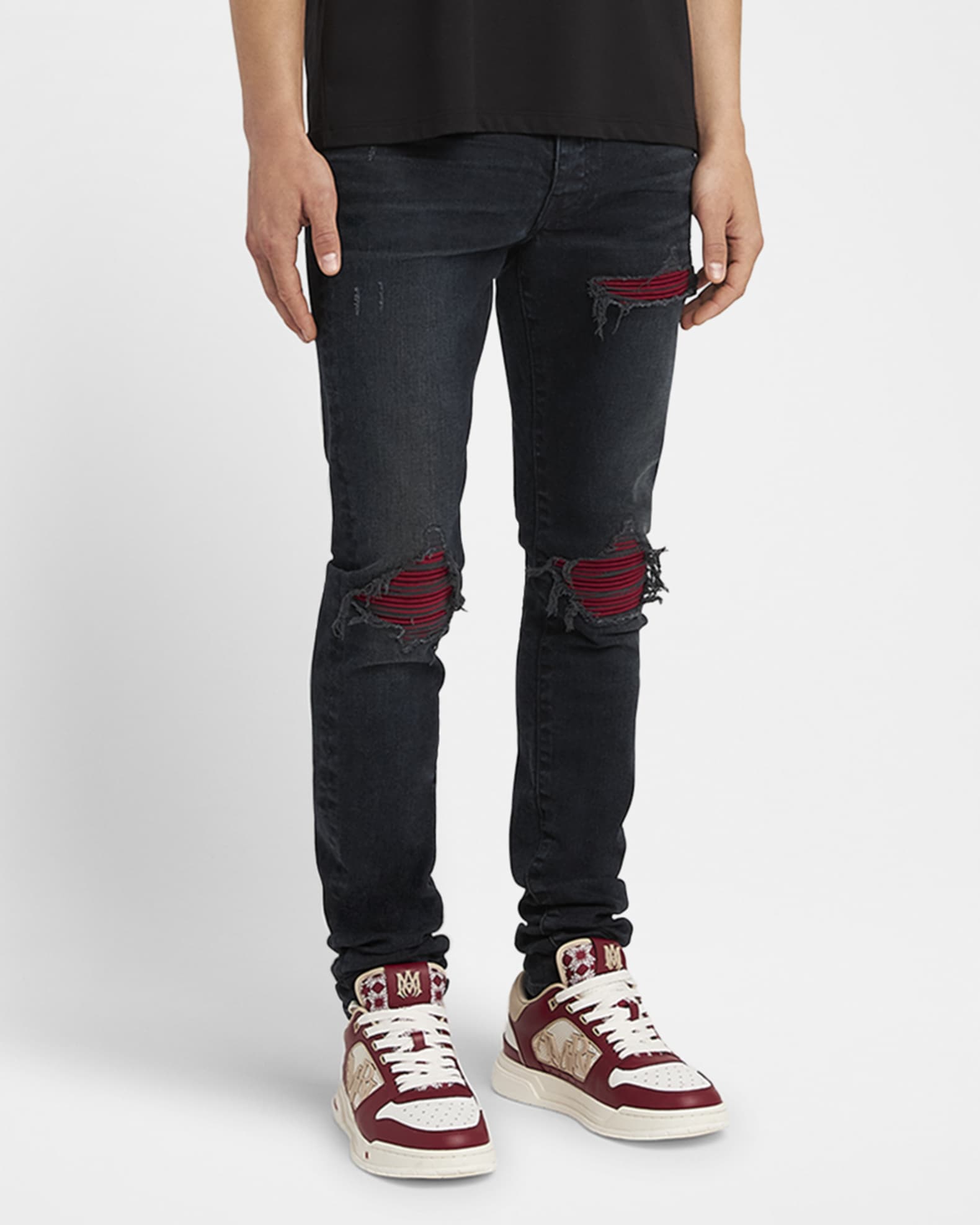 Amiri Men's MX1 Ultra Suede Skinny Jeans | Neiman Marcus