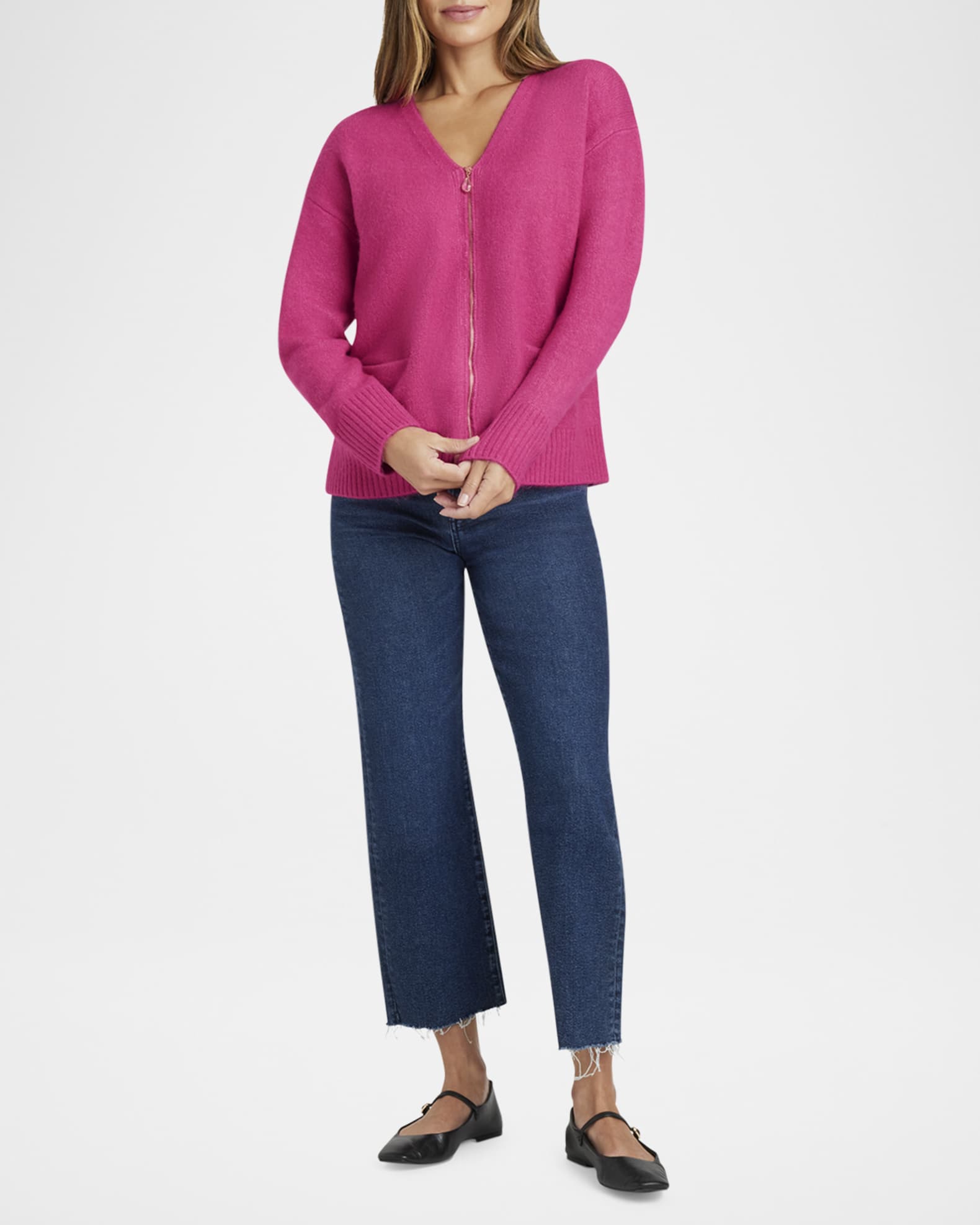 Zeena Zip-Up Cardigan 1