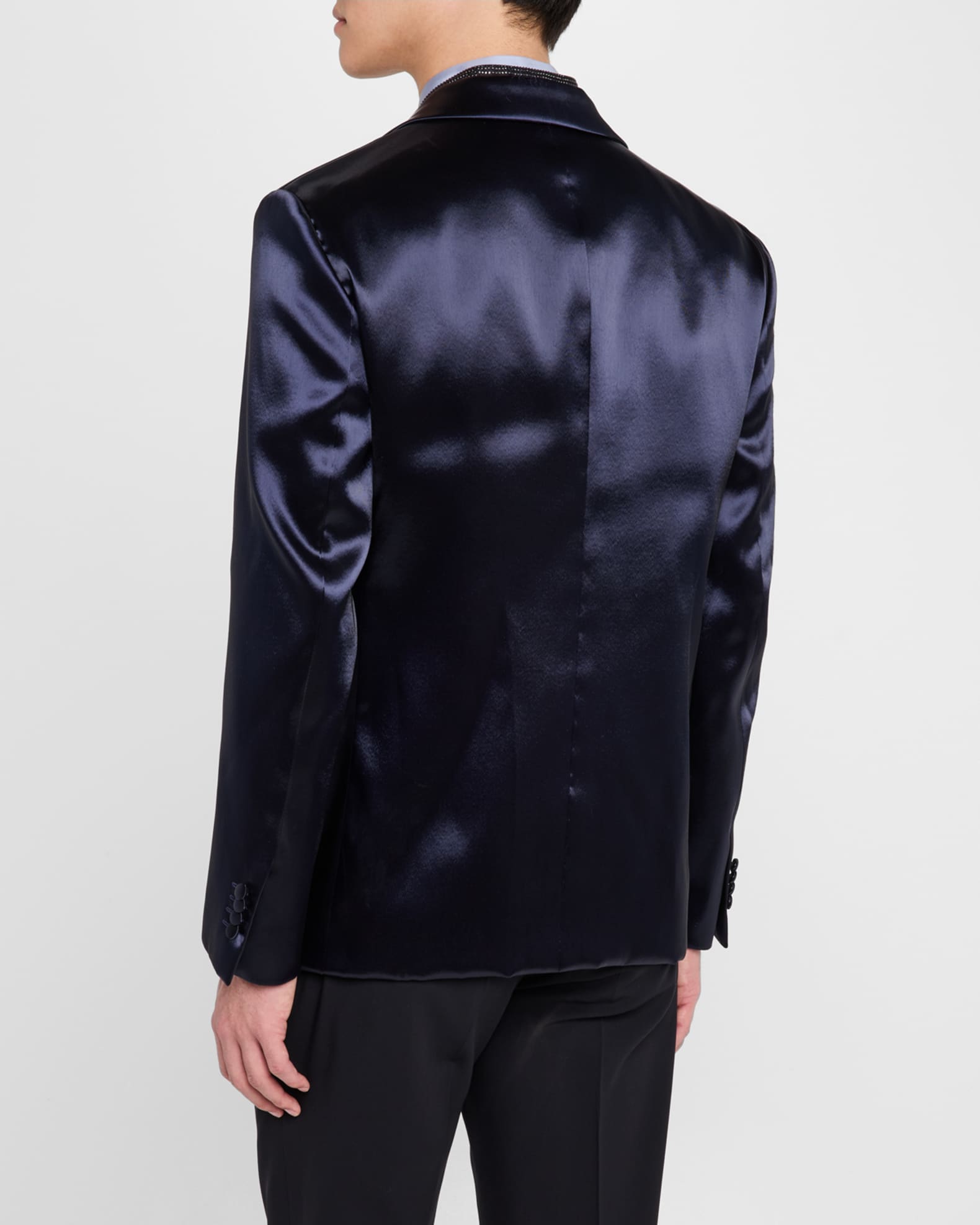 Giorgio Armani Men's Soho Rhinestone-Trim Tuxedo Jacket