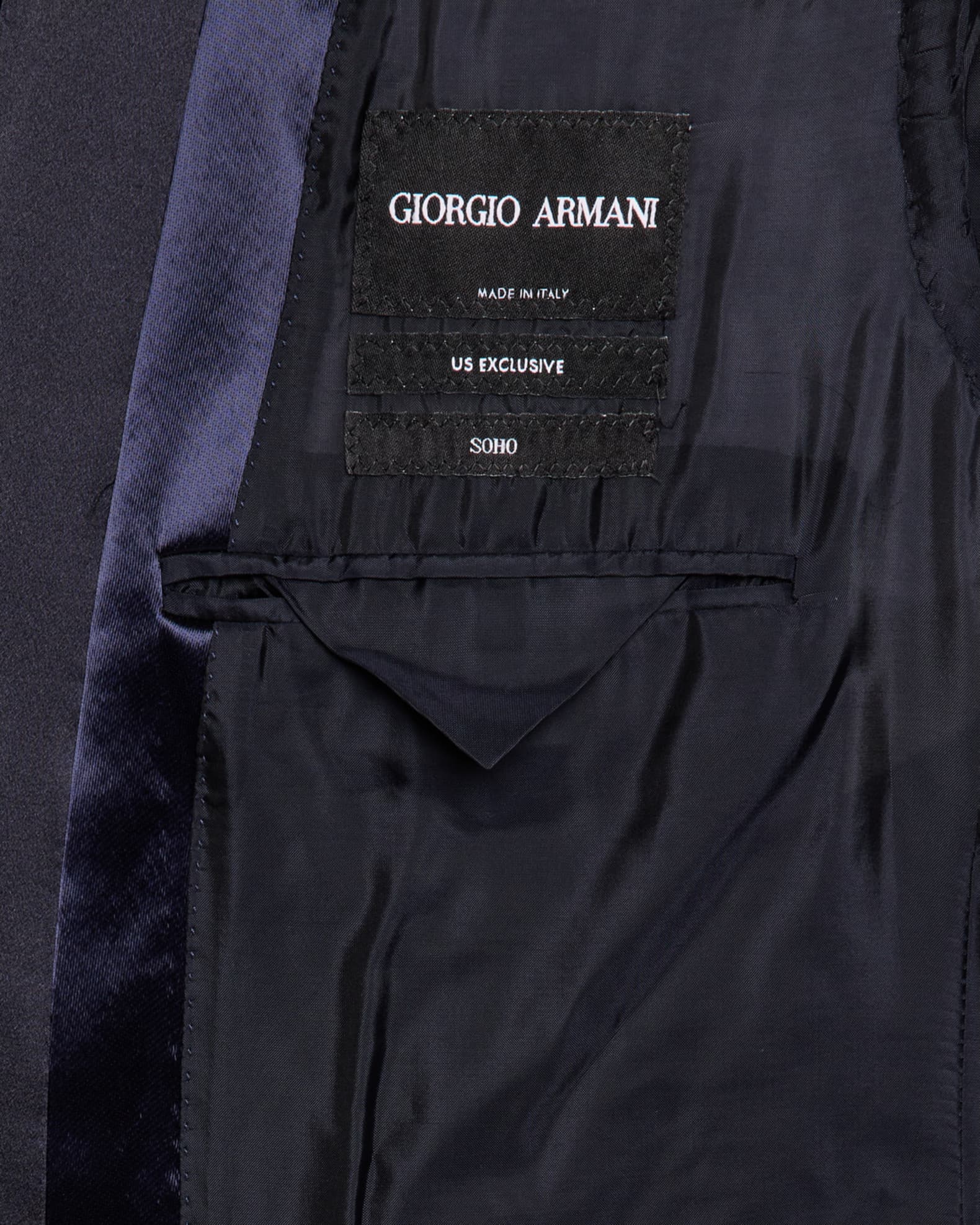 Giorgio Armani Men's Soho Rhinestone-Trim Tuxedo Jacket