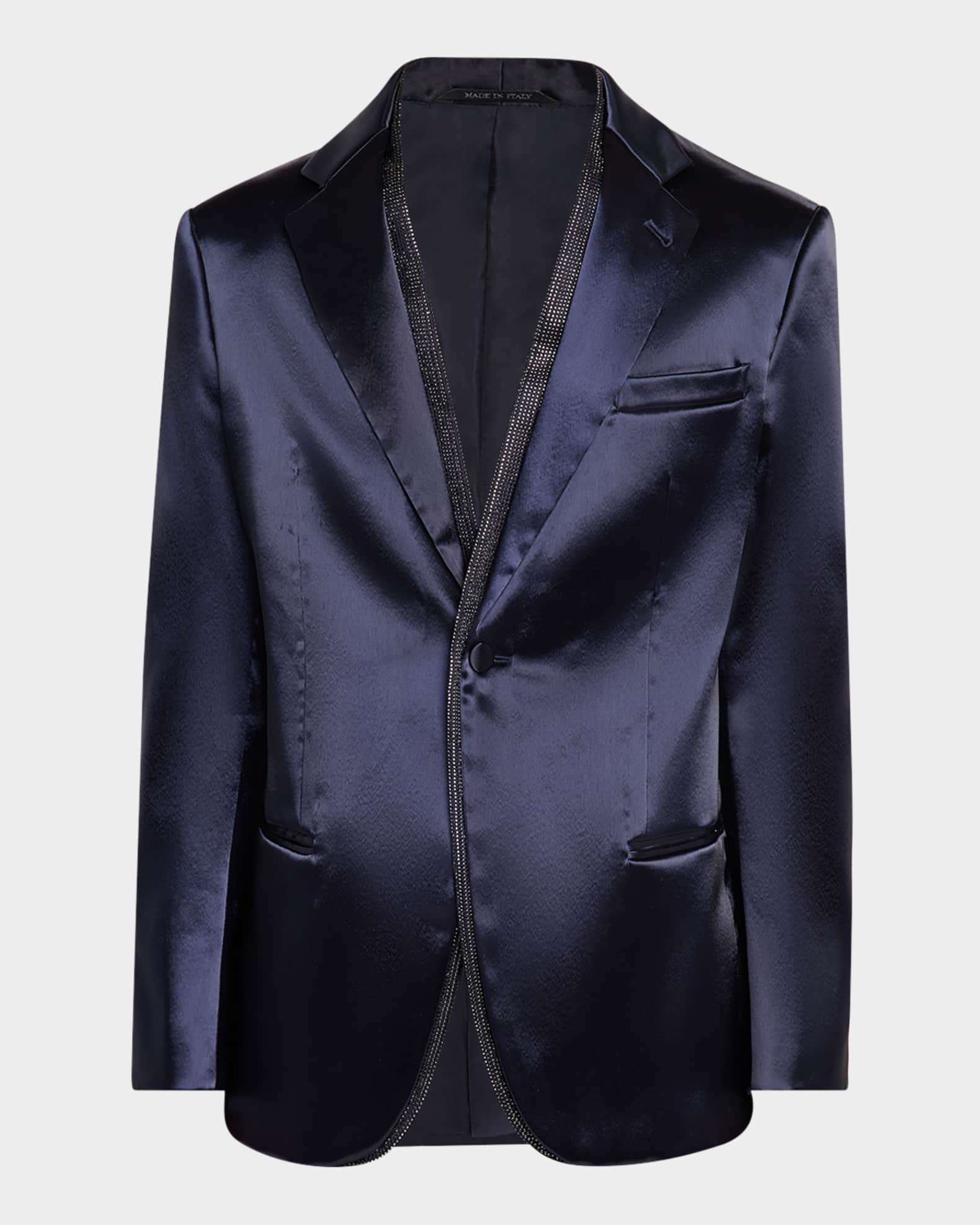 いいスタイル Giorgio Jacket Tuxedo Rhinestone-Trim Soho Men's Armani スーツ