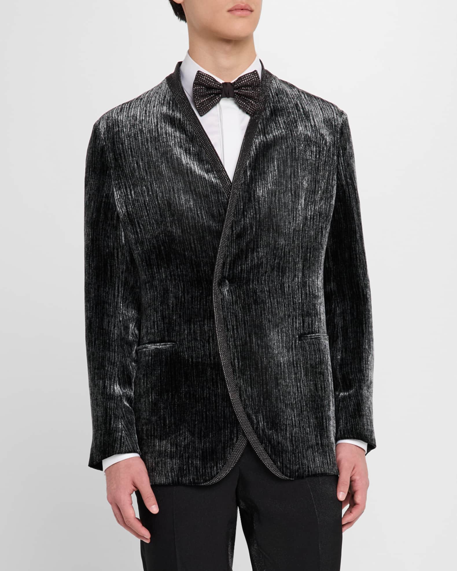 Giorgio Armani Men's Upton Strass-Trim Smoking Blazer