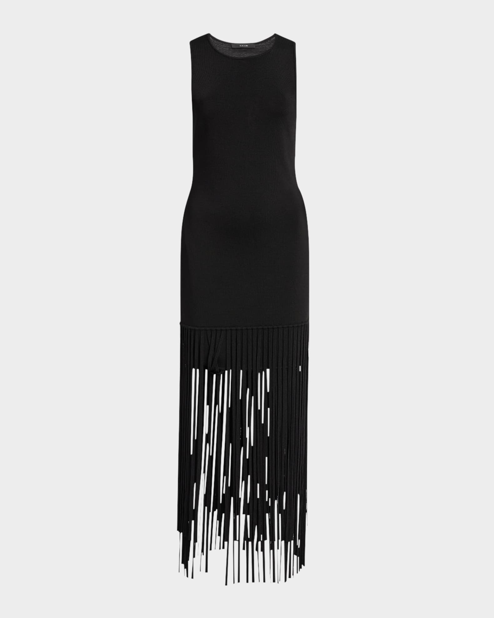 Toccin Women s Margaux Fringe Skirt Dress Black Size M Jet