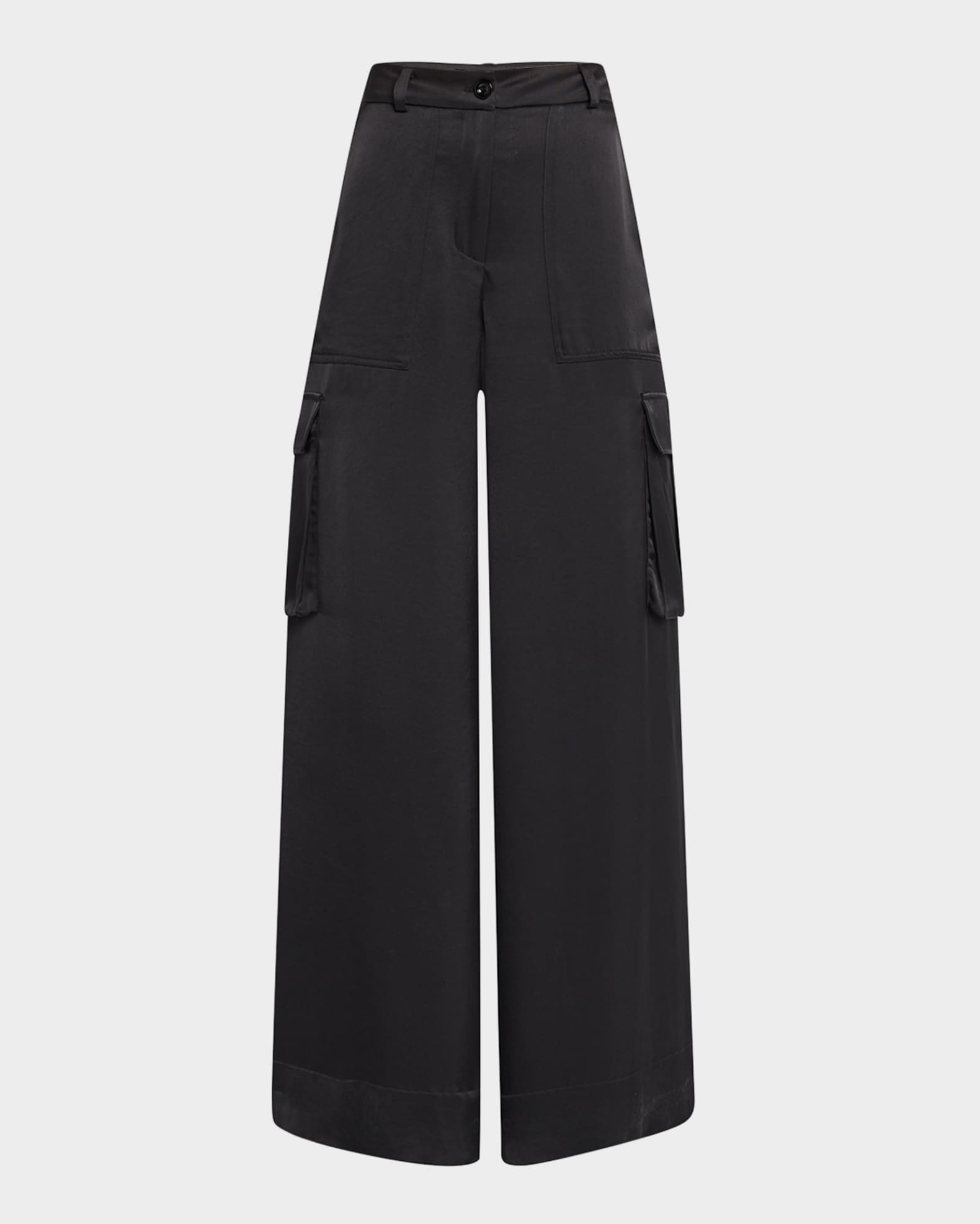 Maia Silky Satin Cargo Pants 0