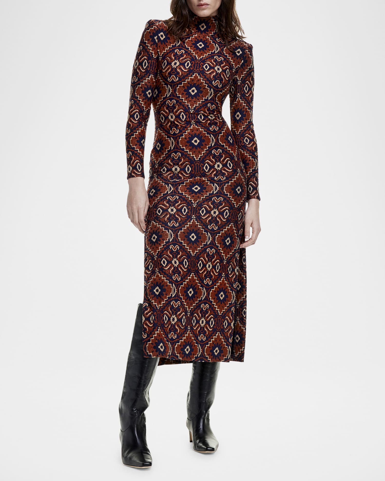Medallion Side Slit Dress 1