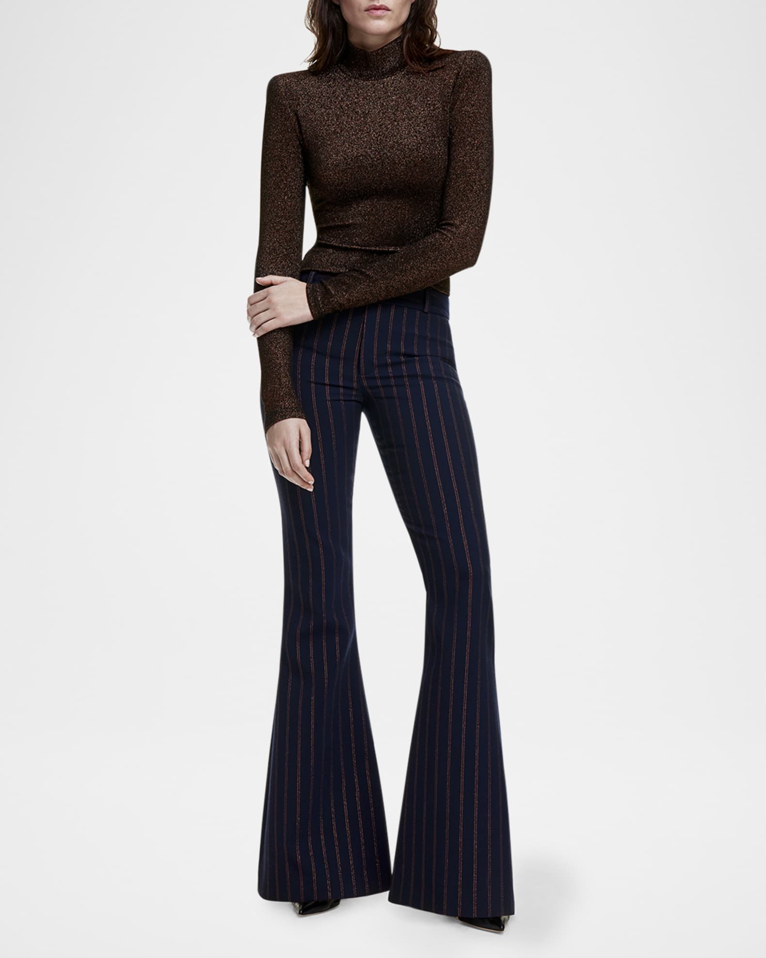 Striped Bootcut Pants 1