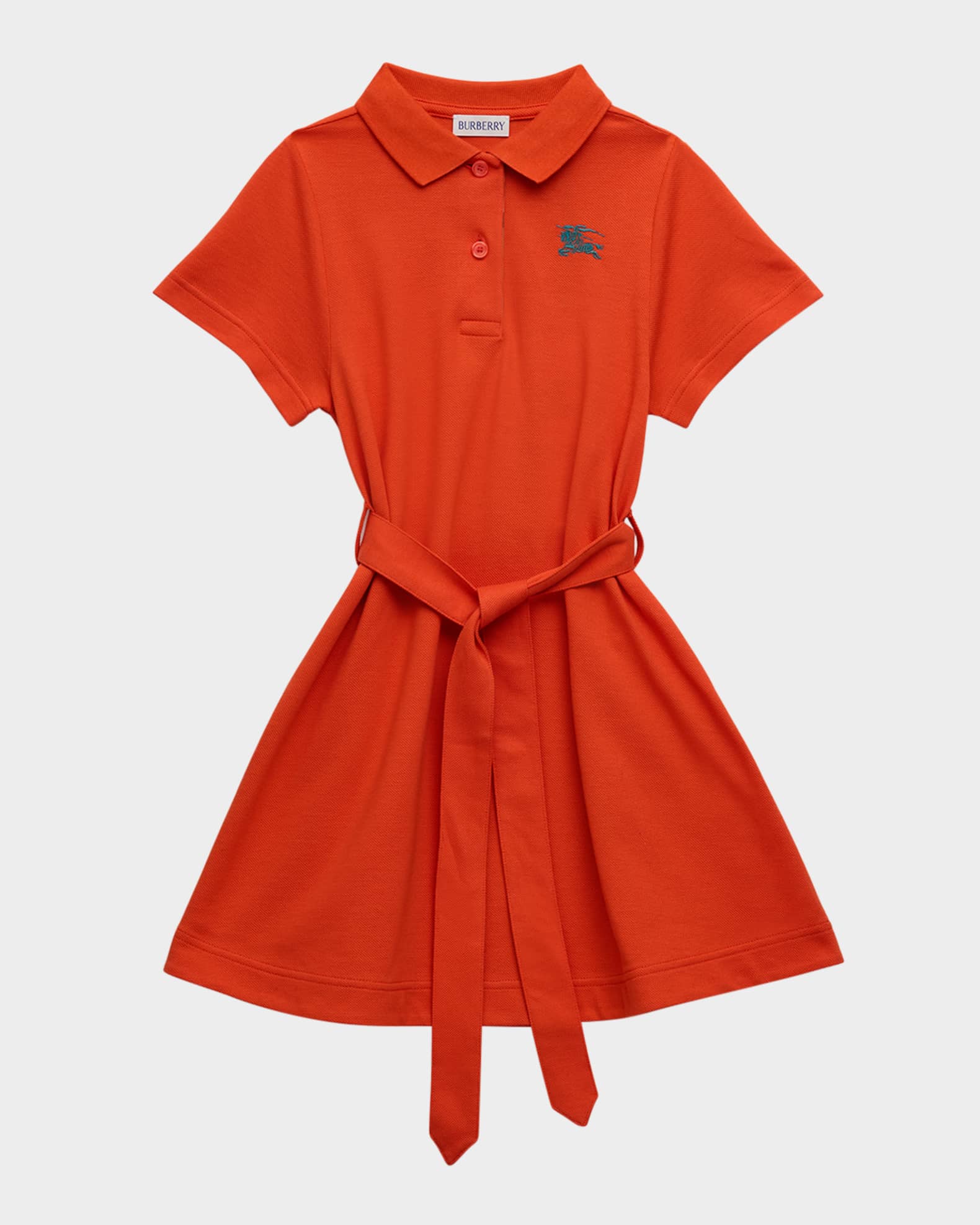 Burberry Girl s Astrid Belted EKD Polo Dress Size 4 14 Neiman Marcus
