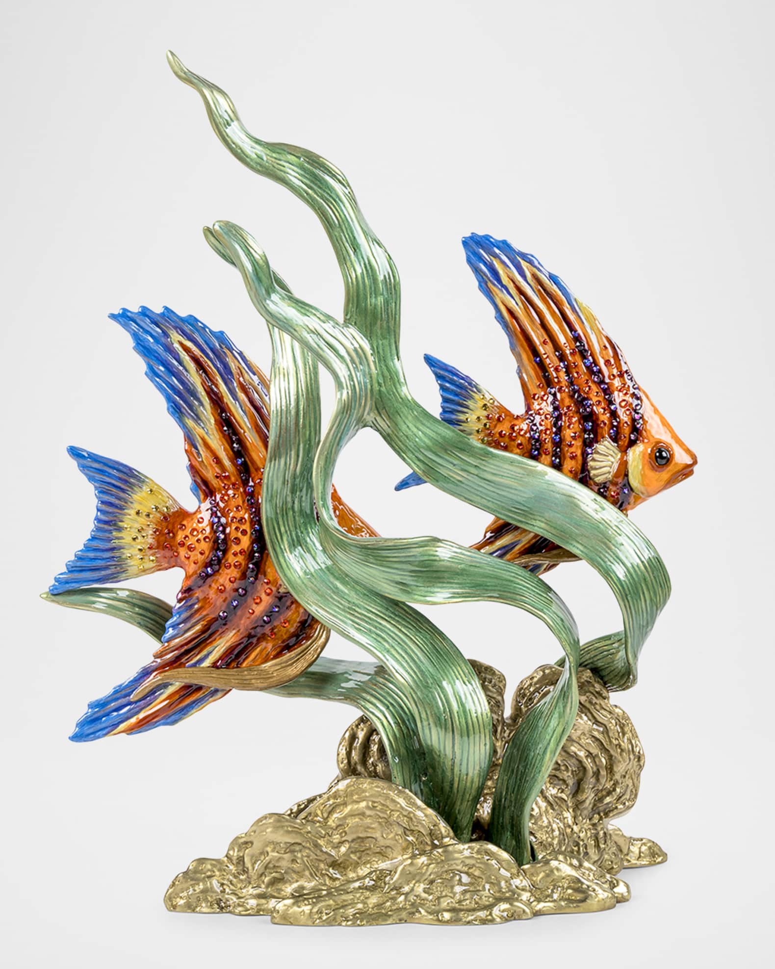 Jay Strongwater Simone & Jacques Swimming Angel Fish | Neiman Marcus