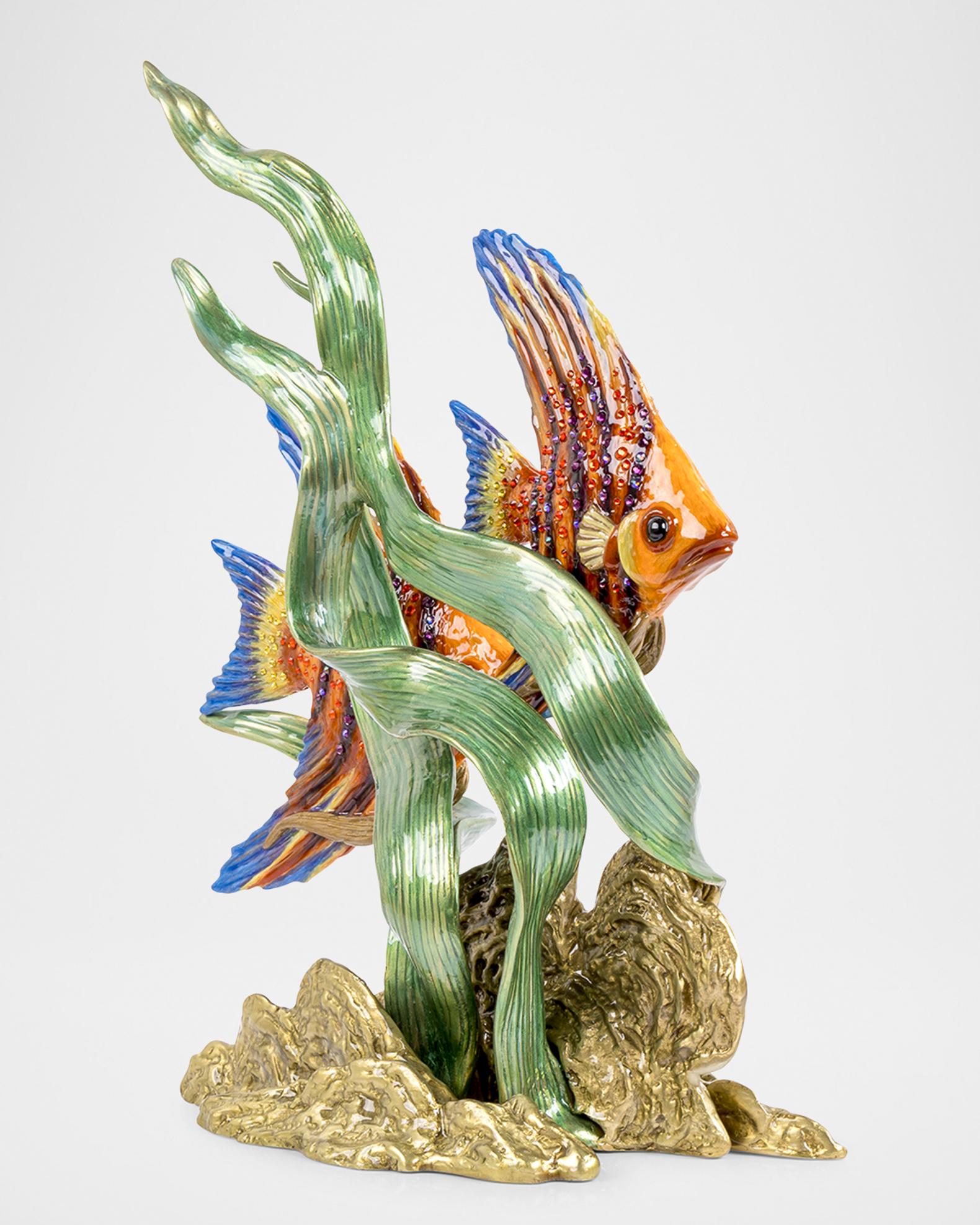 Jay Strongwater Simone & Jacques Swimming Angel Fish | Neiman Marcus
