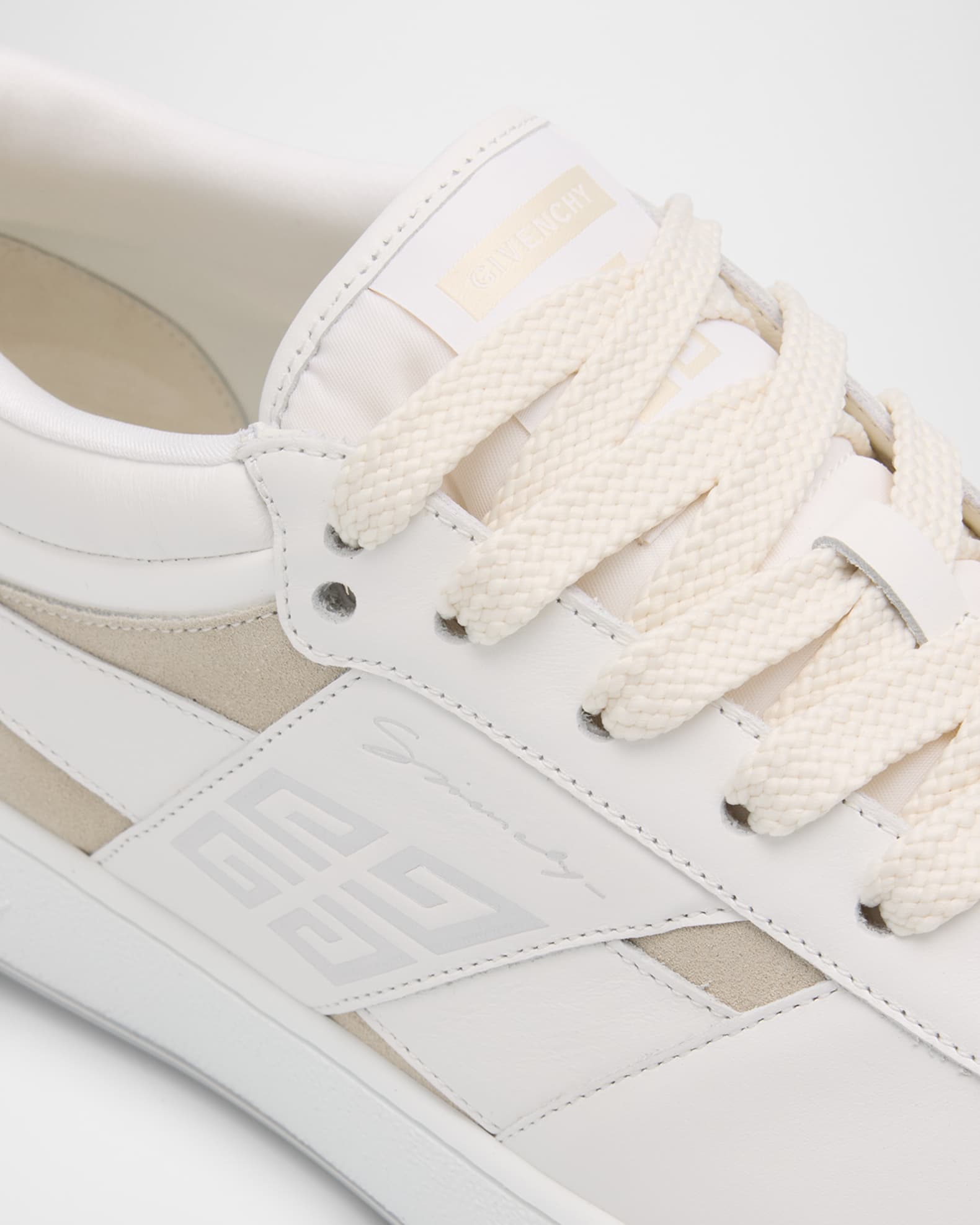 スニーカー GIVENCHY G MOVE SNEAKERS IN SMOOTH LEATHER AND SUEDE Givenchy G Move Sneakers | Black | FARFETCH
