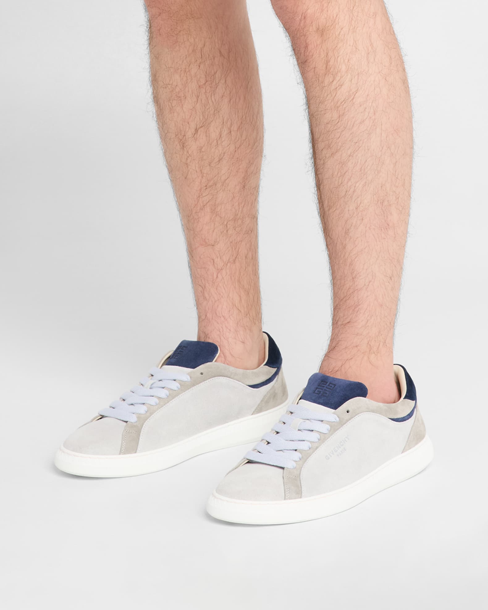 Men's G Set Suede Low-Top Sneakers 1