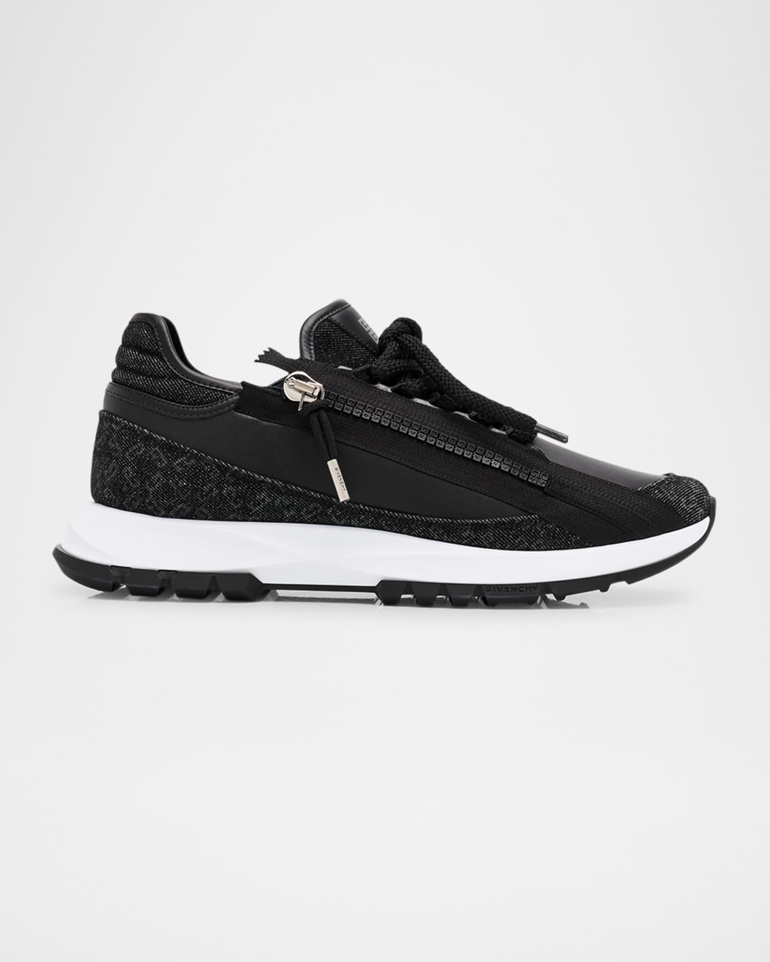 Shop Givenchy Spectre Runner Sneakers In Laminated Leather