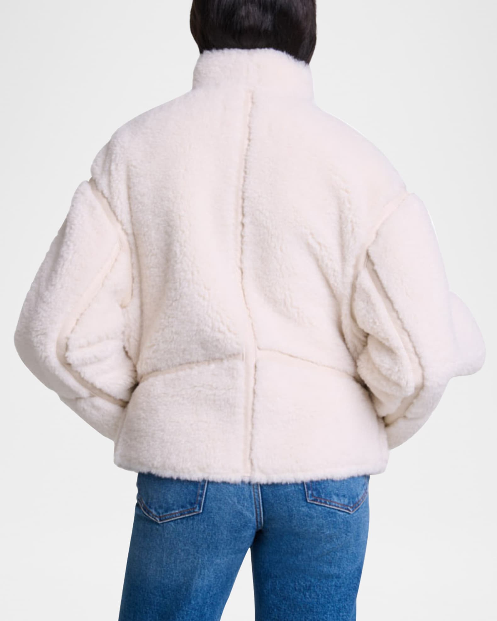 Maje Geaty Faux Fur Shearling Jacket Neiman Marcus
