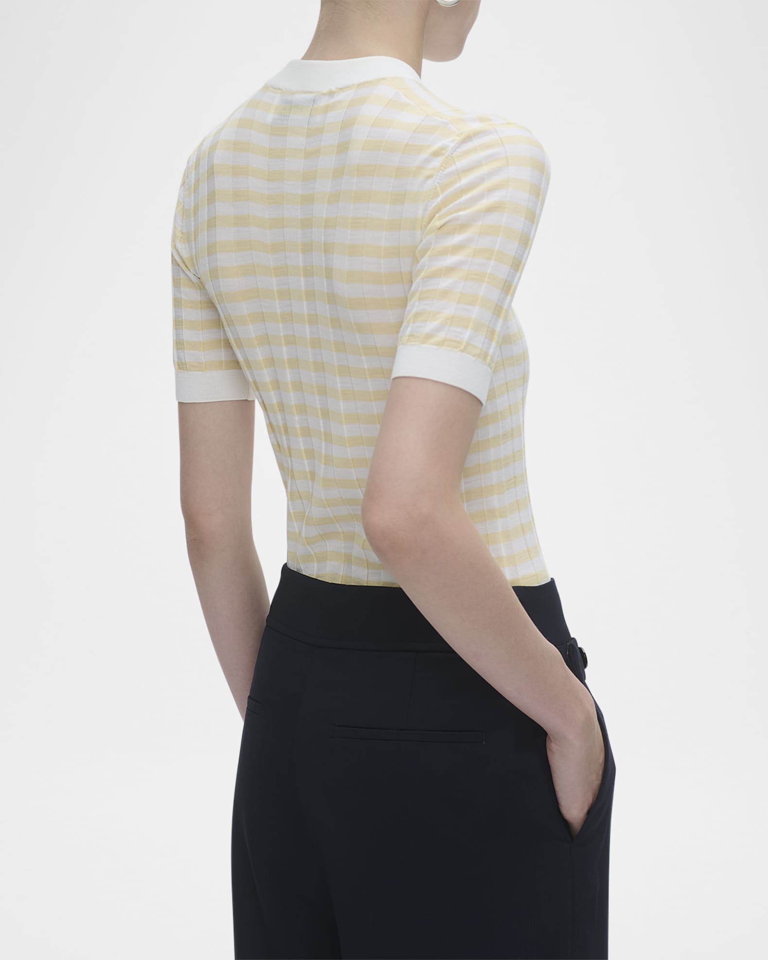 Deeda Striped Ribbed Pullover 1