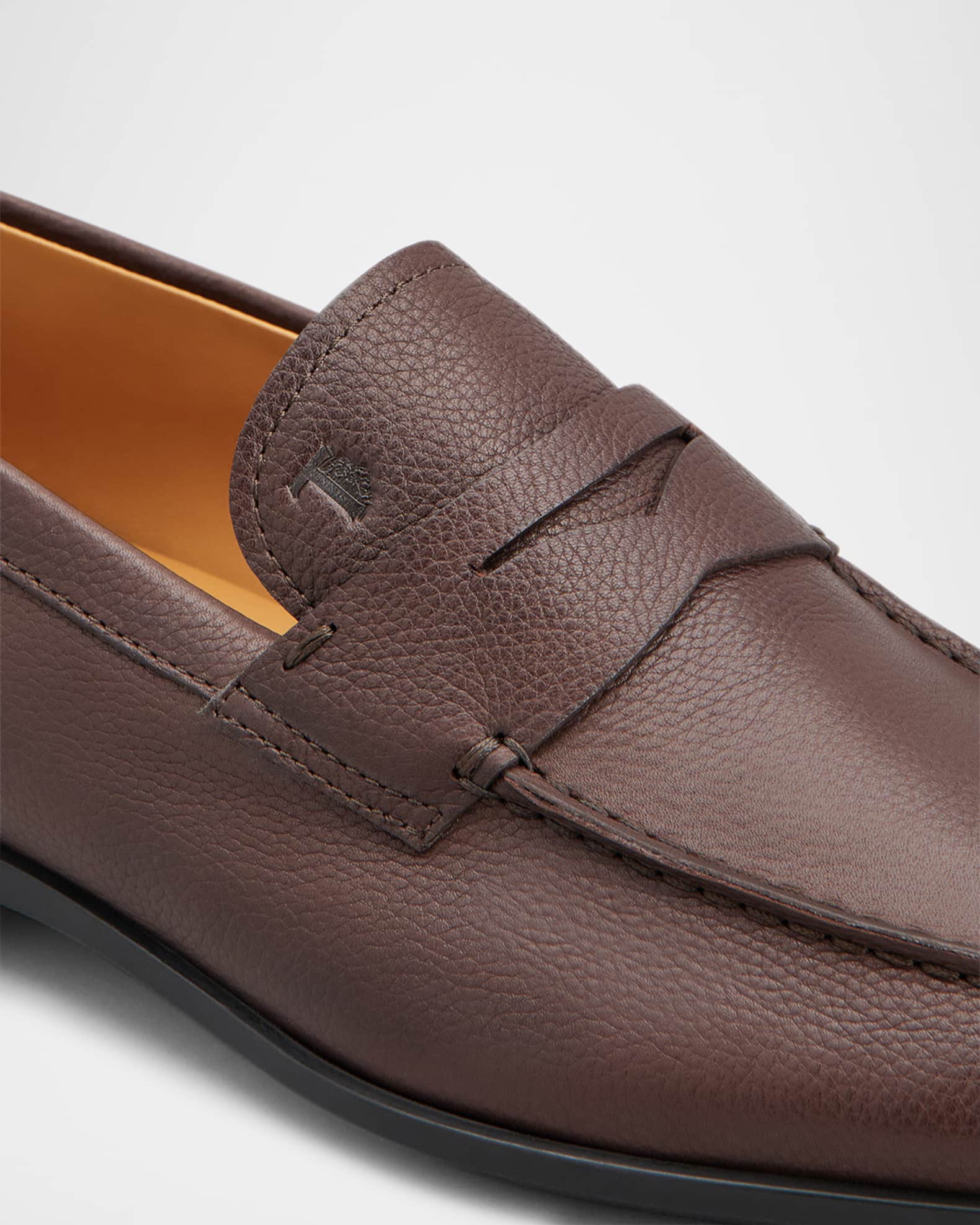 Tod's Men's Mocassino Gomma Leggera Leather Penny Loafers