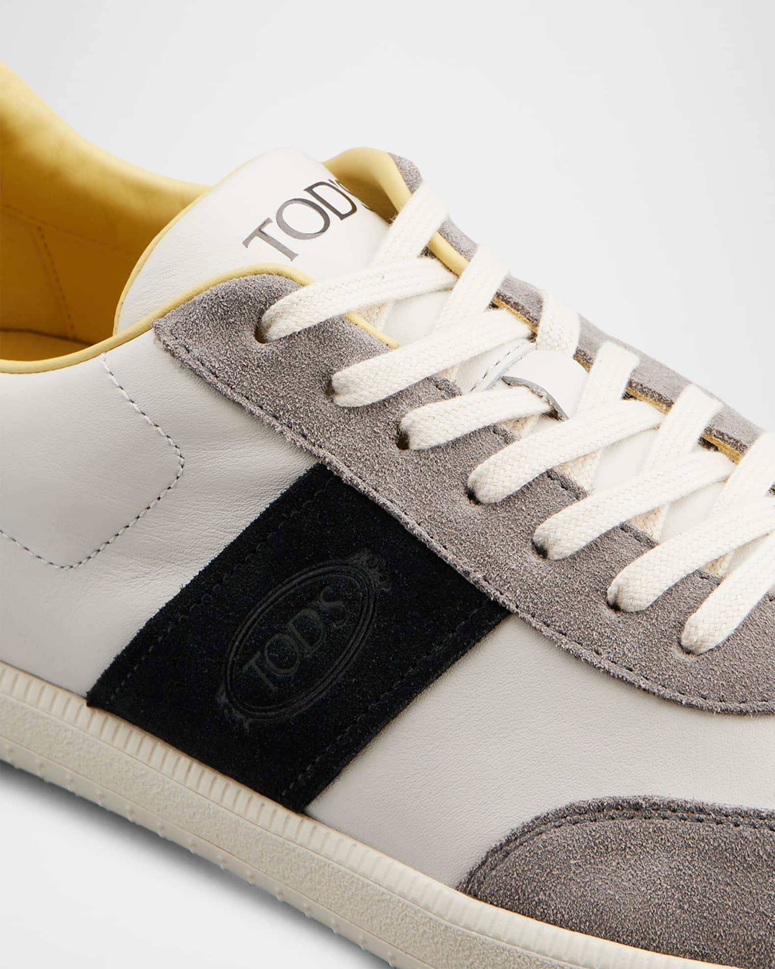Tod's Men's Allascciata Cassetta Leggera Leather Low-Top