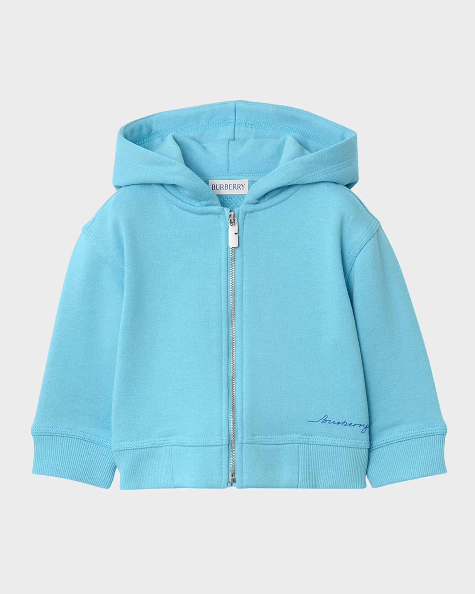 Boy's Clyde Logo-Script Hoodie, Size 6M-2 0