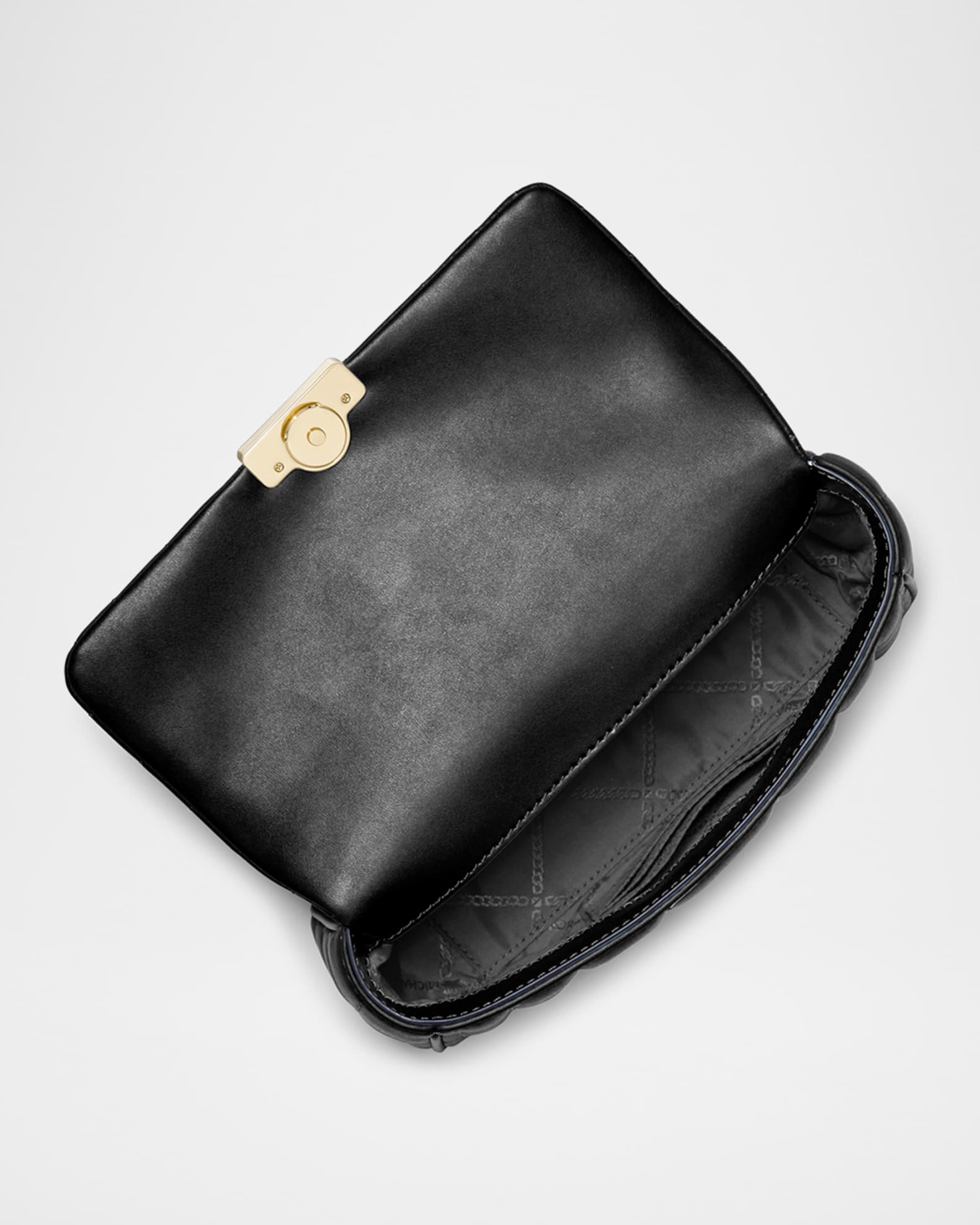 Black quilted michael kors bag hot sale