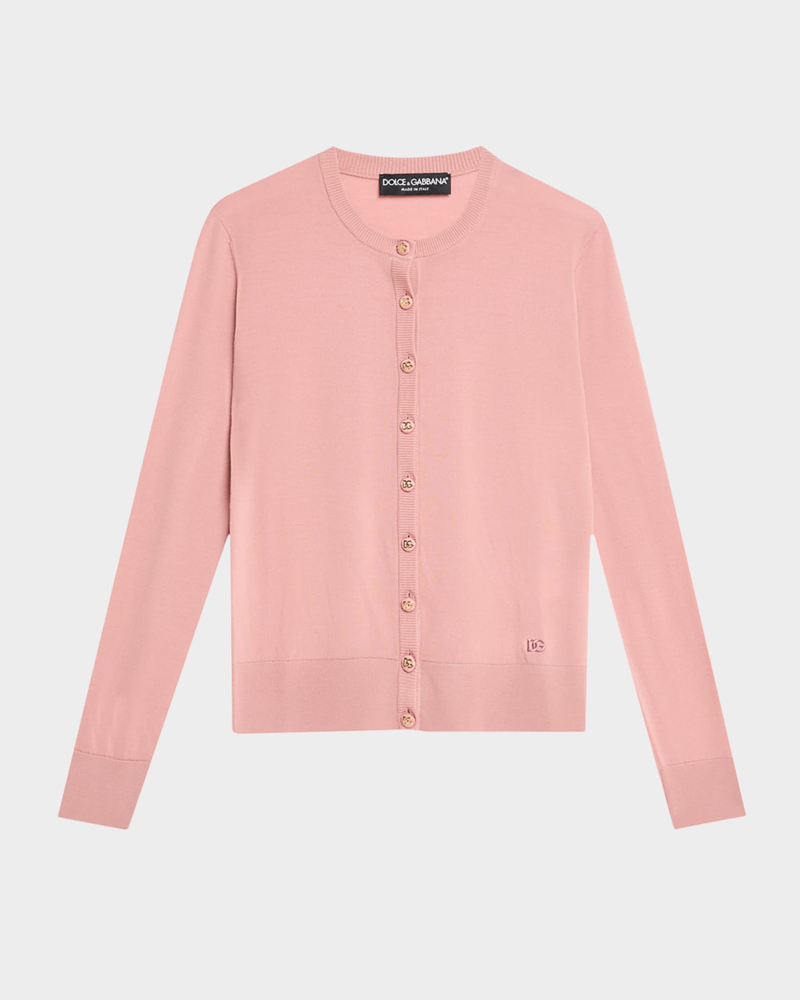Virgin Wool Crewneck Cardigan 0