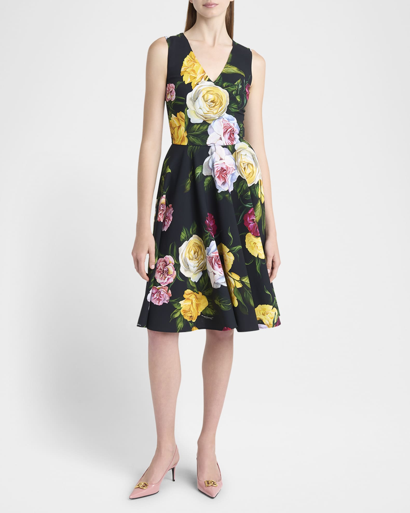 Peony Rose Cady Sleeveless Midi Dress 1