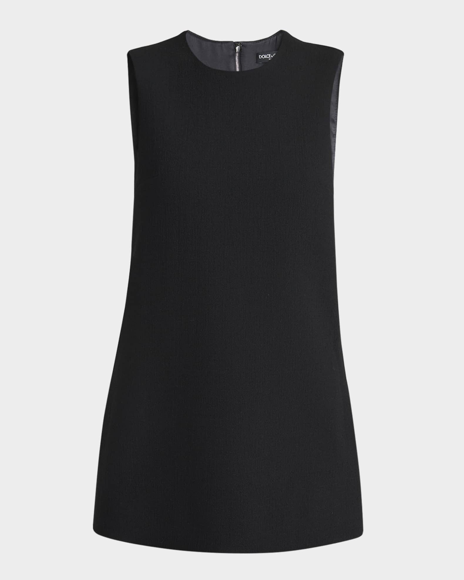 Sleeveless Crepe Mini Dress 0