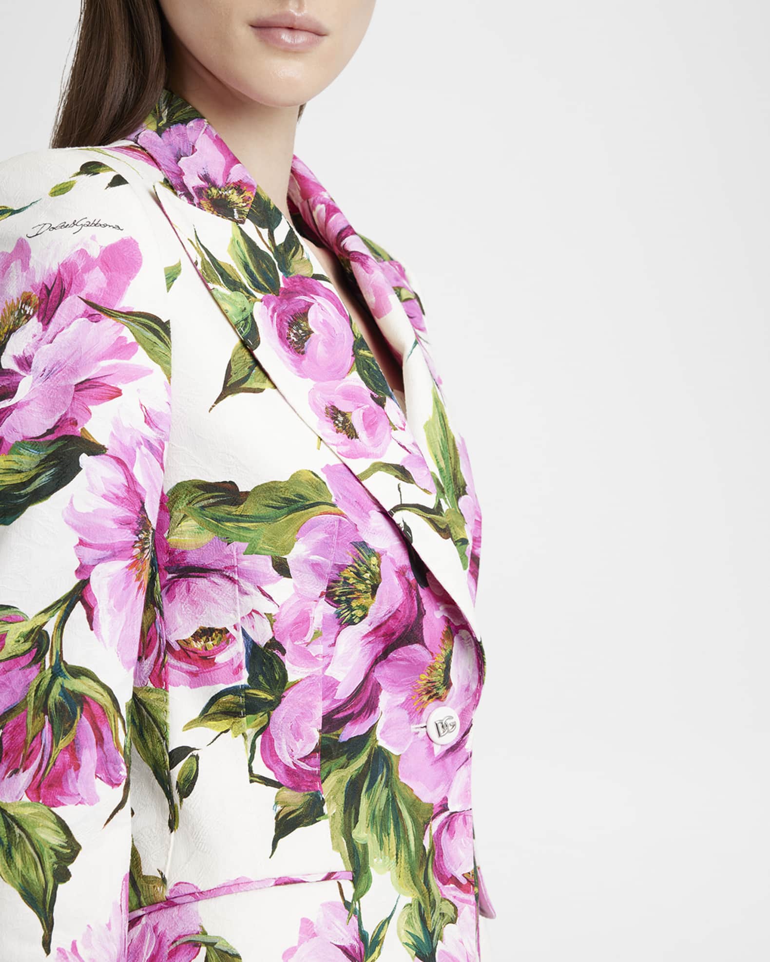 Dolce & Gabbana 新作 ショート丈 ジャケット 花柄 PEONY Dolce & Gabbana 新作 ショート丈 ジャケット 花柄 PEONY (Dolce