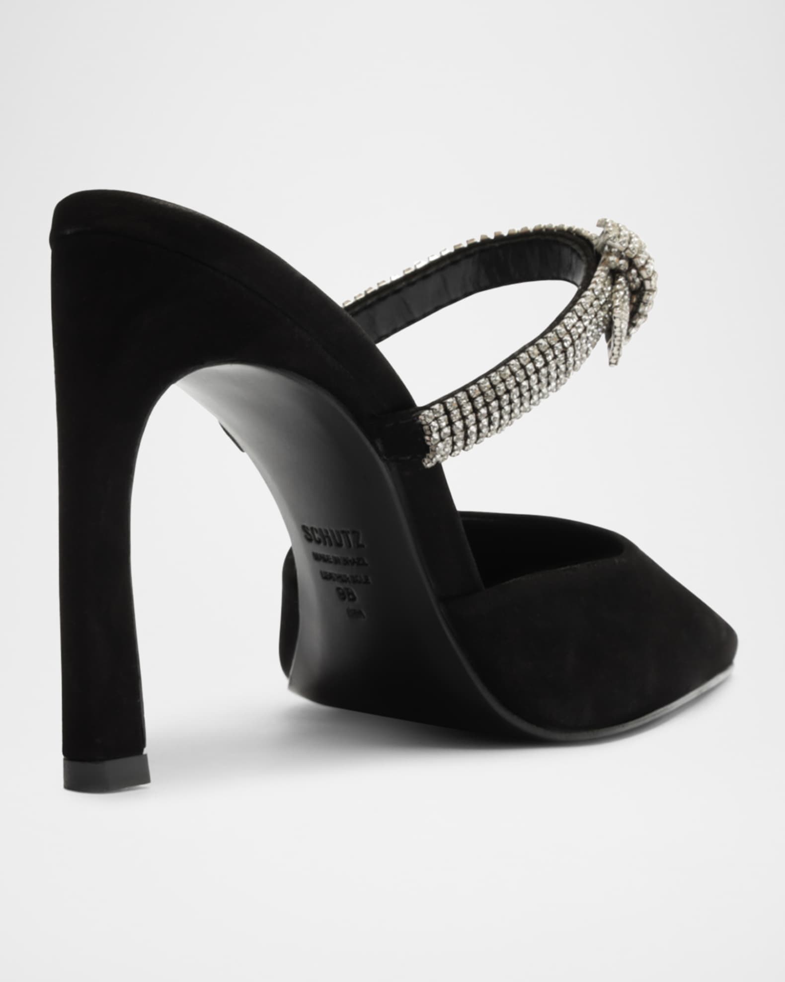 Schutz ayanne jeweled suede stilettos deals