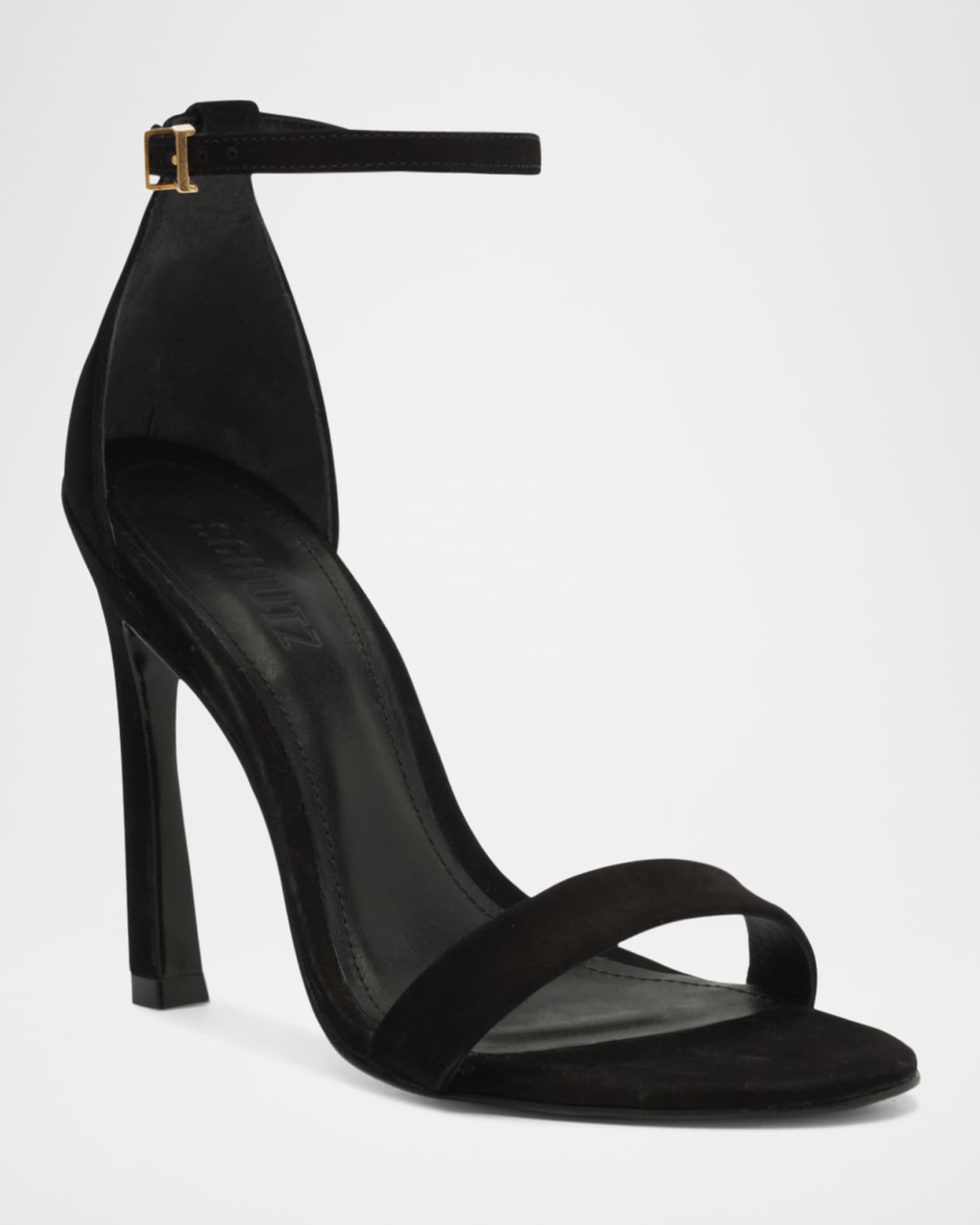 Cadey Lee Suede Ankle-Strap Stiletto Sandals 1