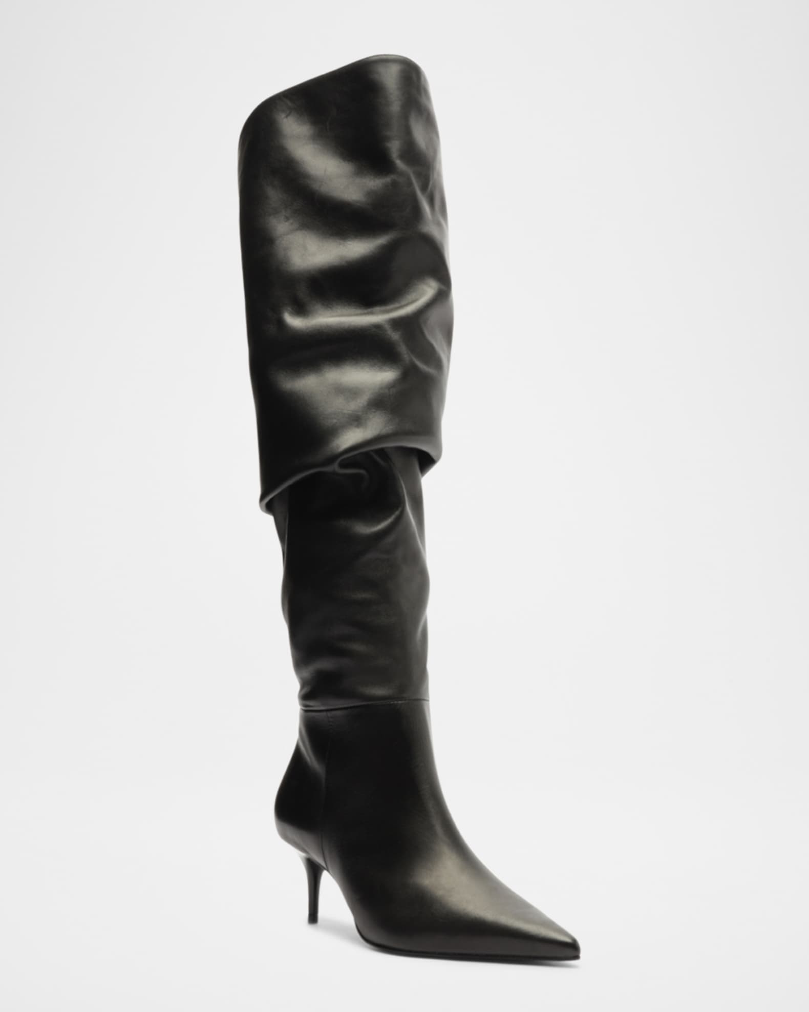 Ruched over the knee boots 2025