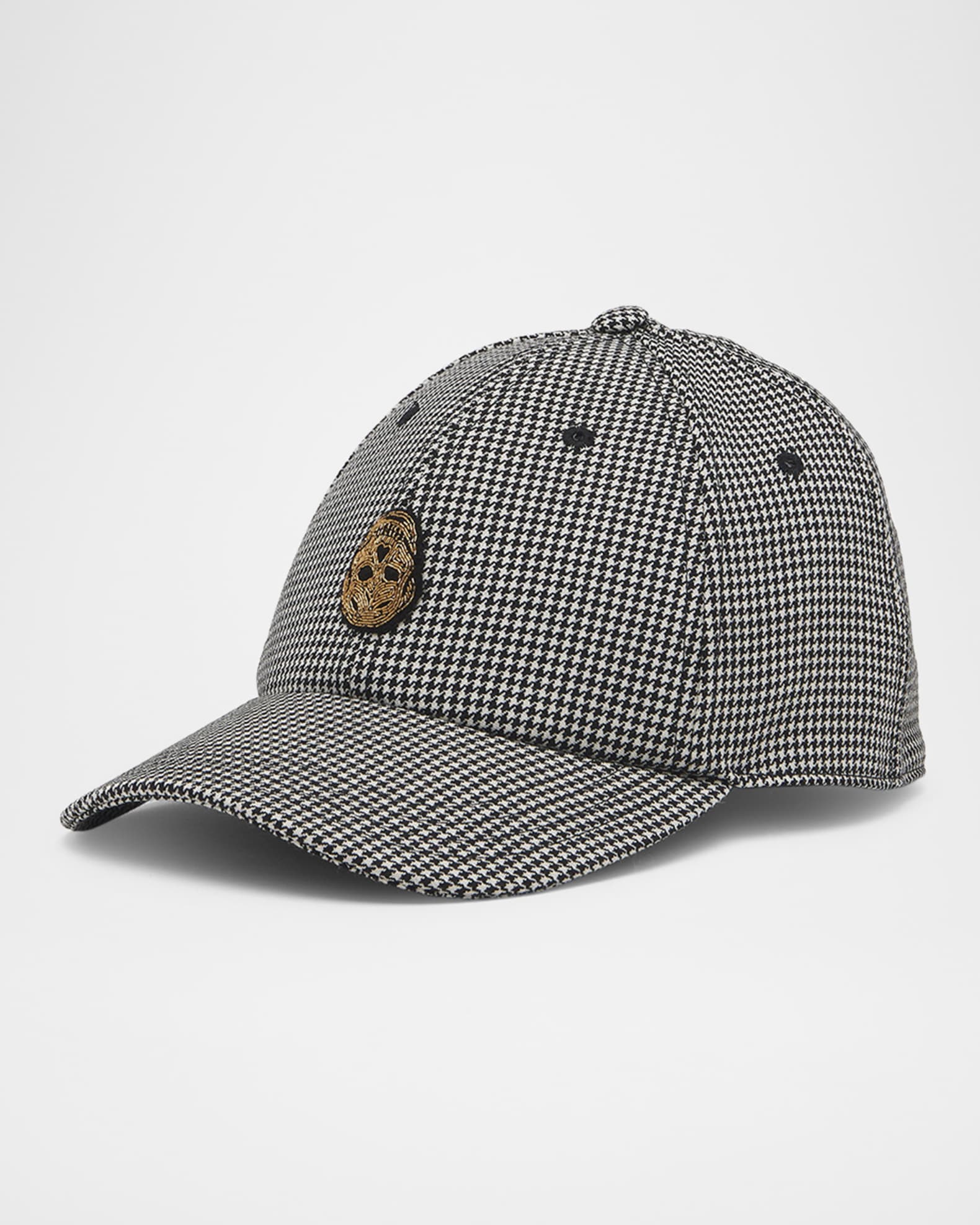 Houndstooth baseball cap new arrivals