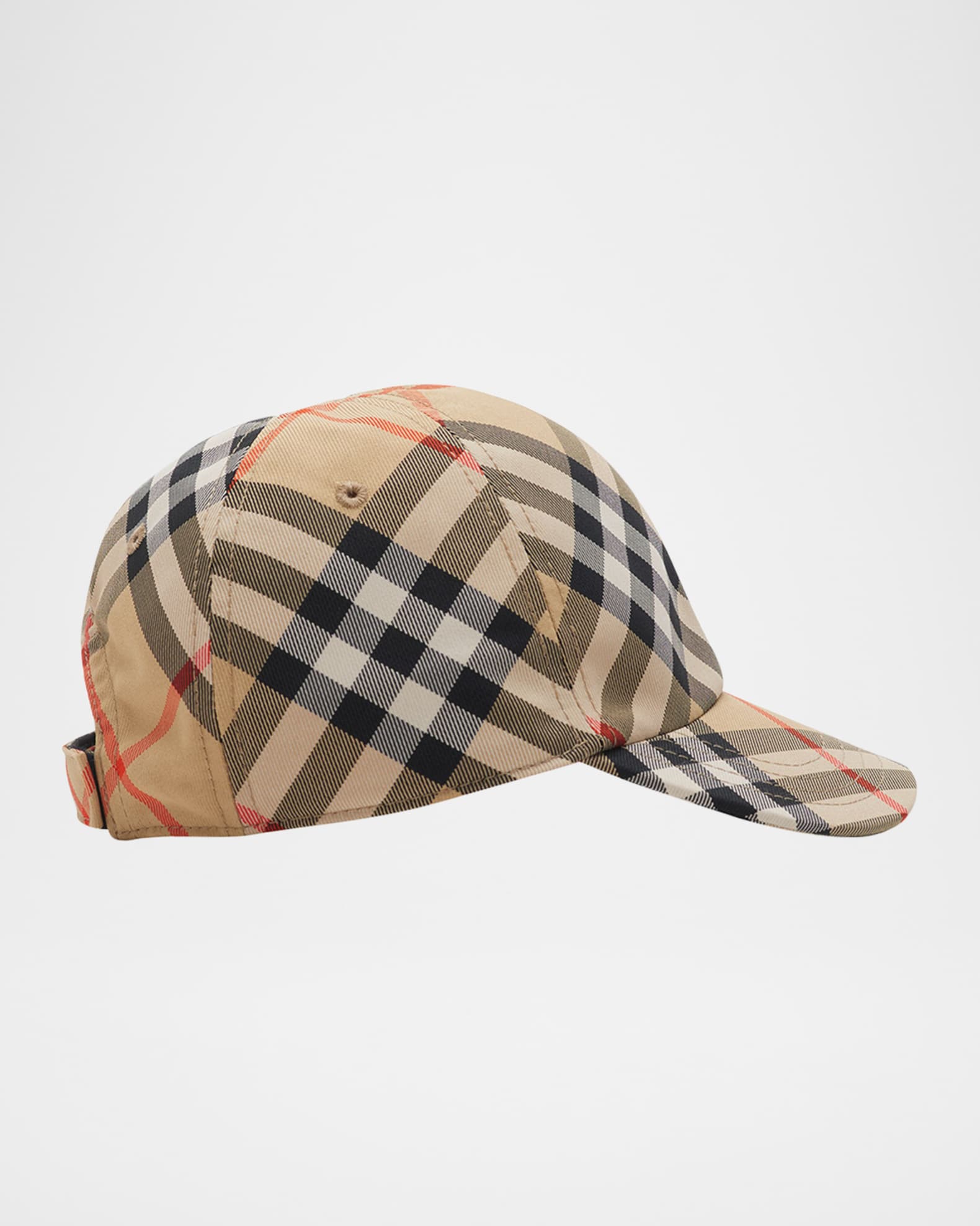 Burberry Kid's Check Baseball Cap, Size S-M | Neiman Marcus