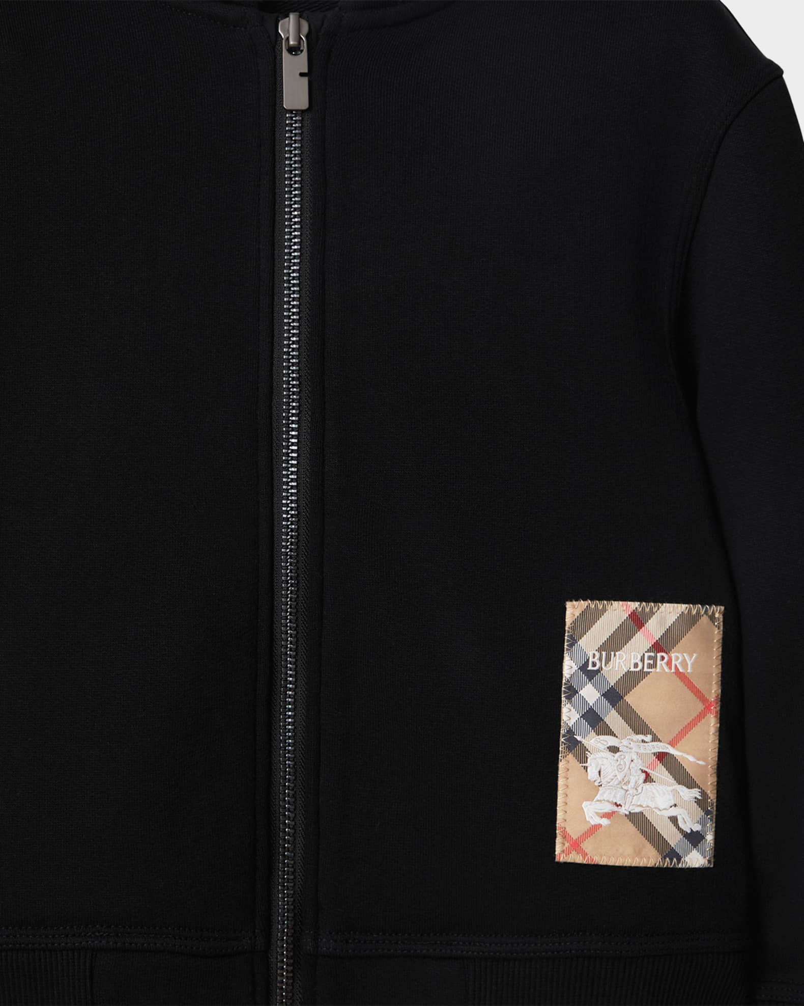 トップス 90s Burberry blue label knit hoodie Burberry two-tone logo-knit Hoodie | Blue | FARFETCH