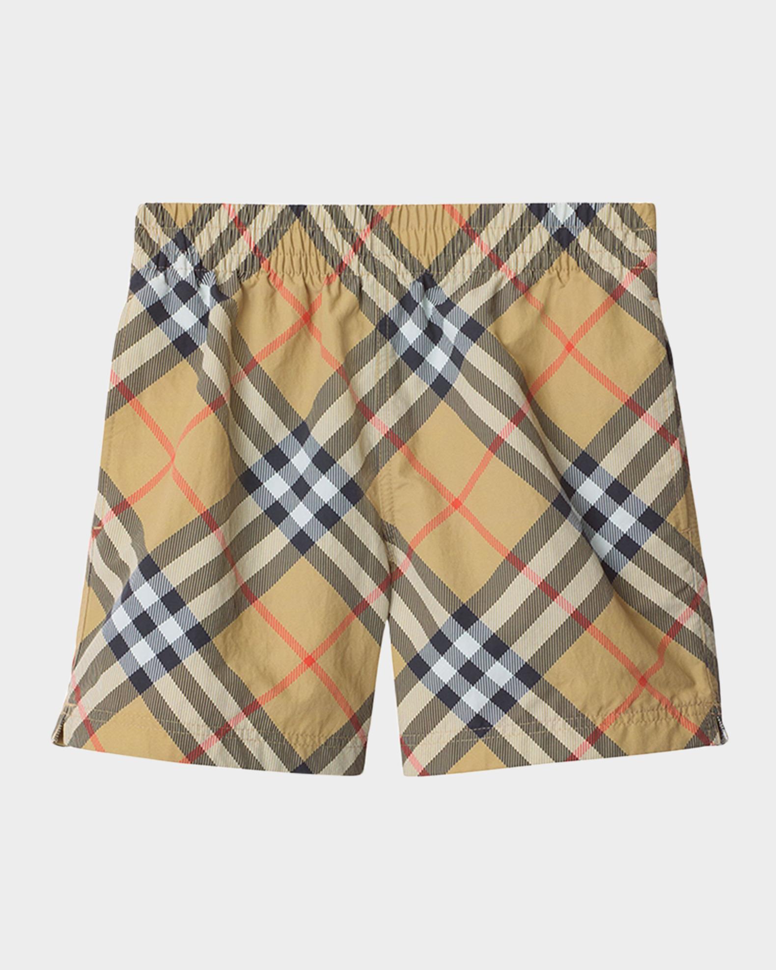 Burberry Atticus Kids Boys Swimwear In Blue