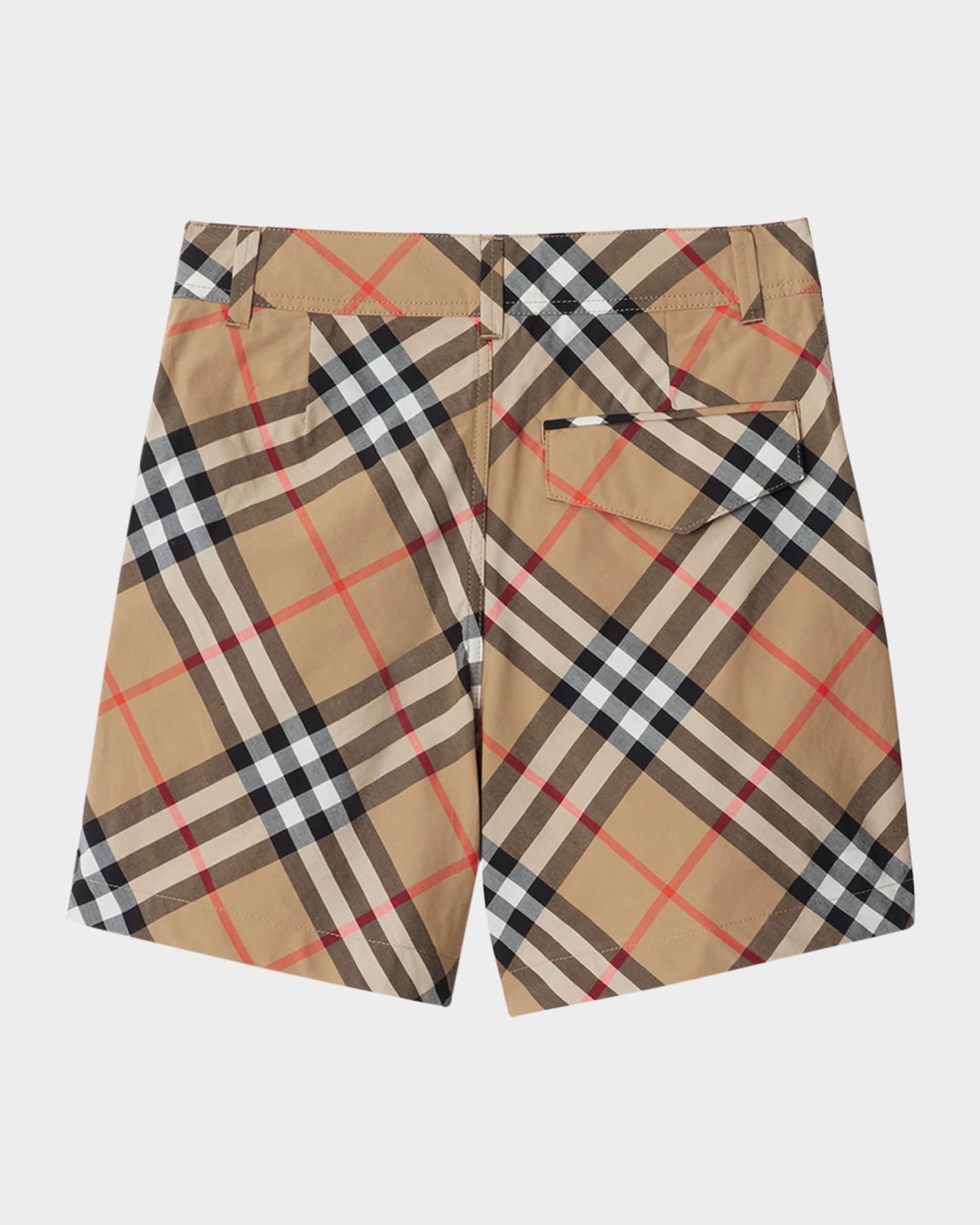 Boy's Oscar Check Cotton Shorts 1