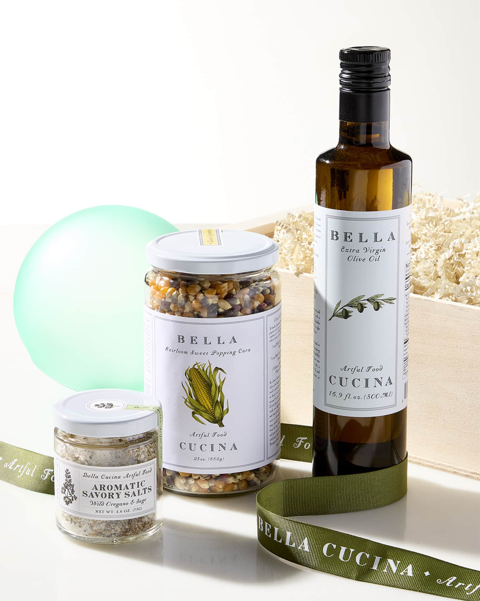 Popcorn Gift Box with Olive Oil and Savory Salt, 42.6 oz. 0