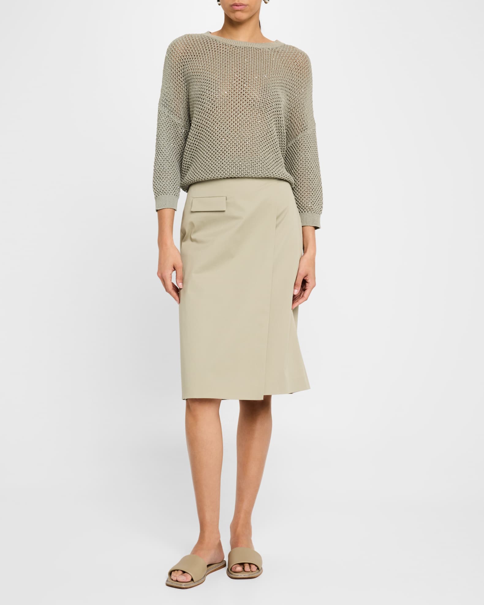 Wrap midi skirt 9mm shop