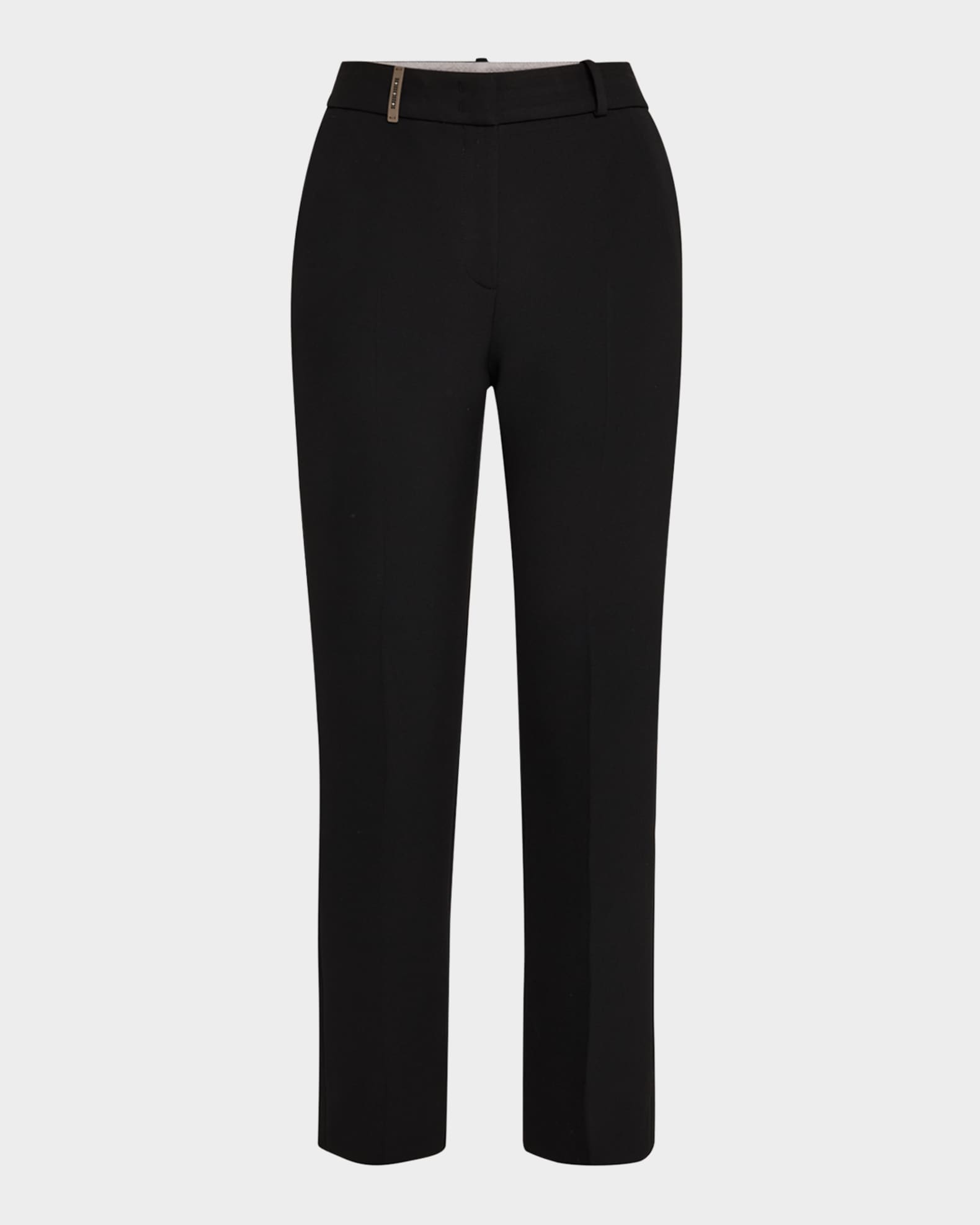 Cropped Side-Slit Pants 0