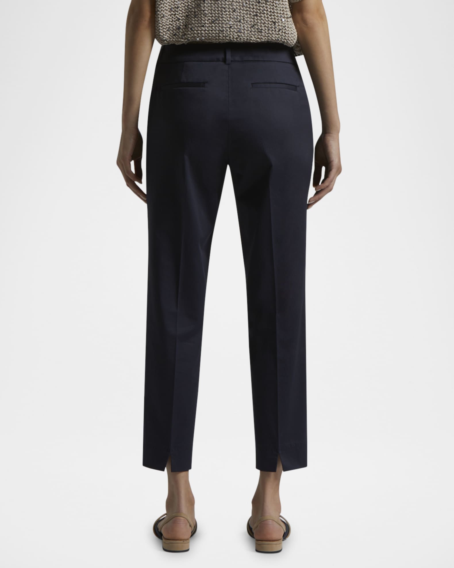 Cropped Straight-Leg Pants 1