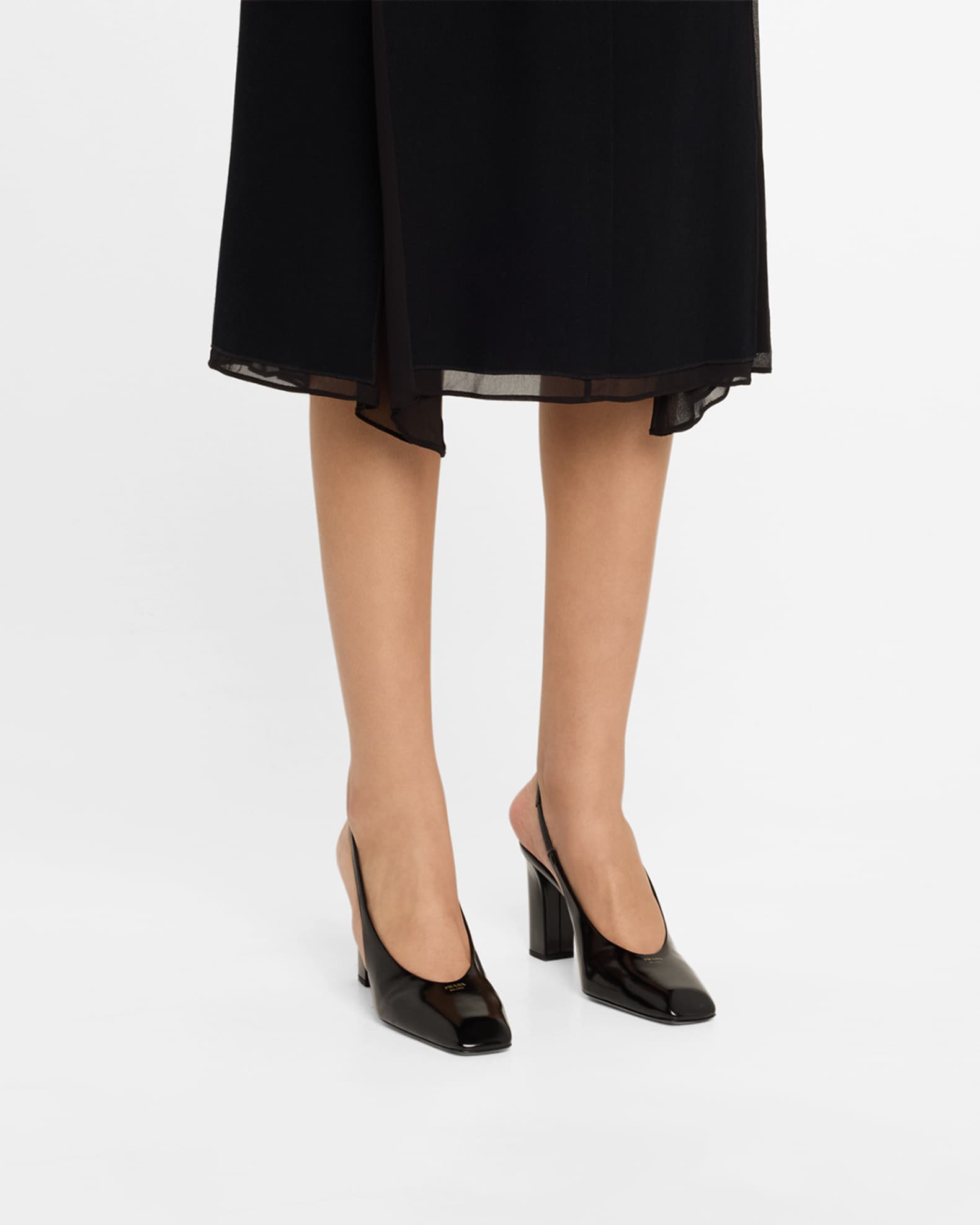 Modellerie Leather Slingback Pumps 1