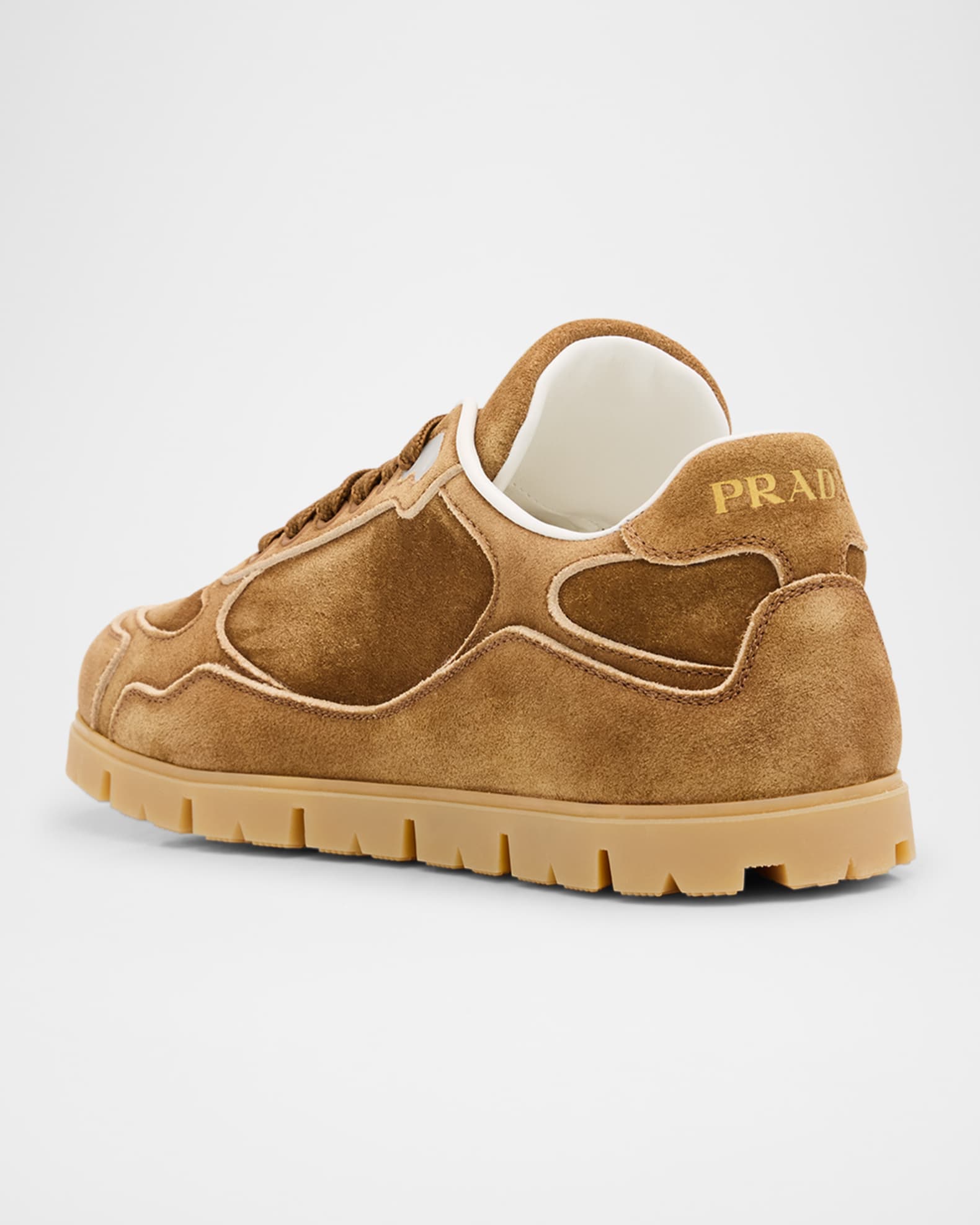 【PRADA】 Suede leather Sneakers スニーカー Prada Trail Suede Low-Top Sneakers | Neiman Marcus