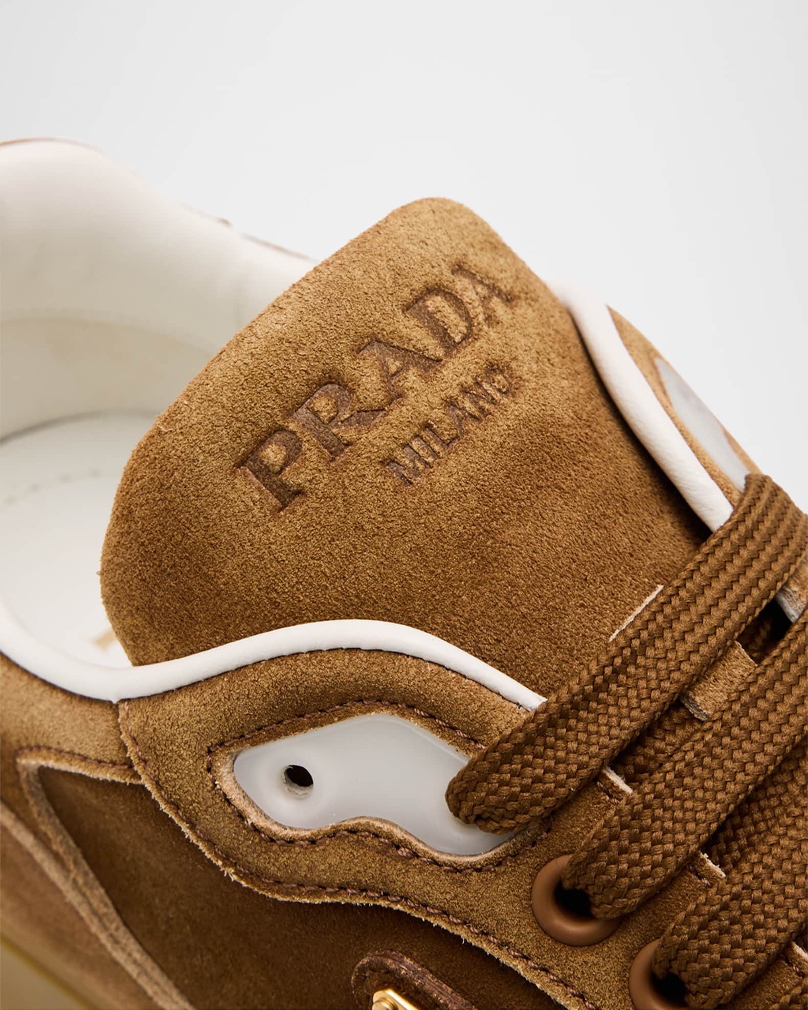 【PRADA】 Suede leather Sneakers スニーカー Prada Shoes Sport Leather/Suede Comfort Lace Up Low Sneakers