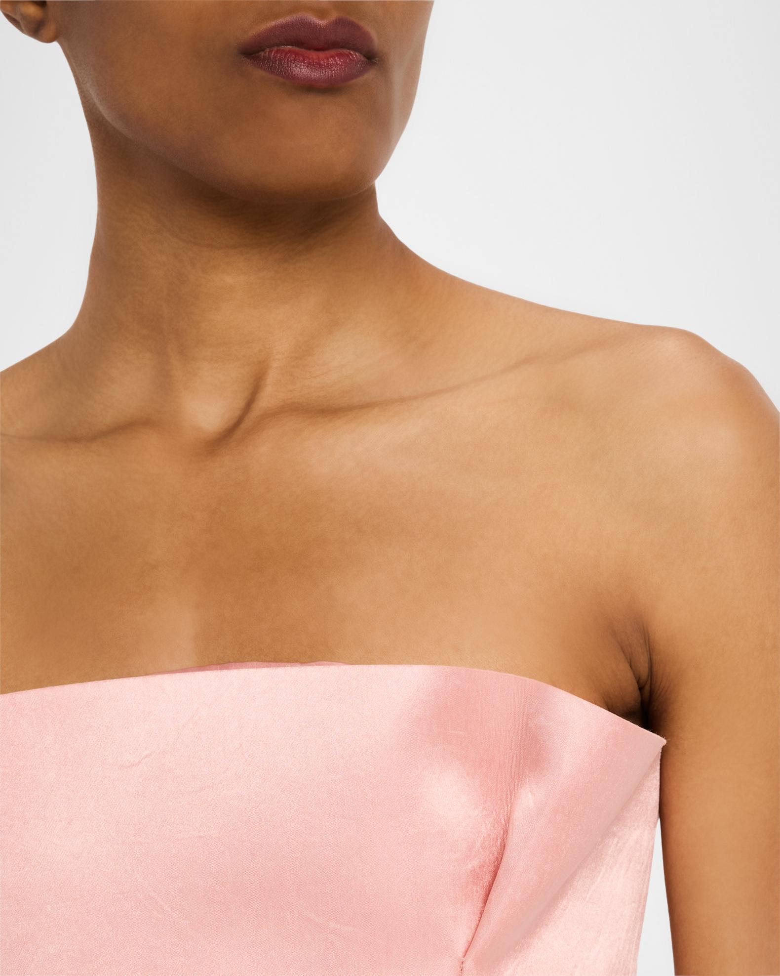 philosophy di lorenzo serafini women's strapless mini dress Philosophy di Lorenzo Serafini Strapless Pleats Mini Dress