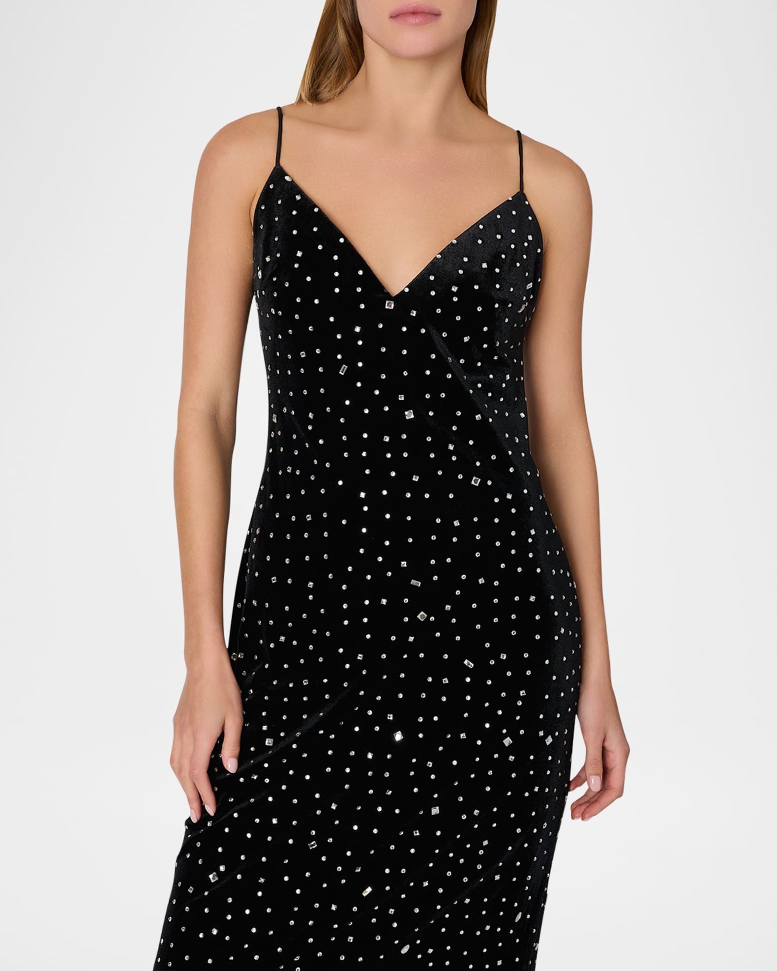 white dress blue heels Alsace Mini Dress Black Velvet